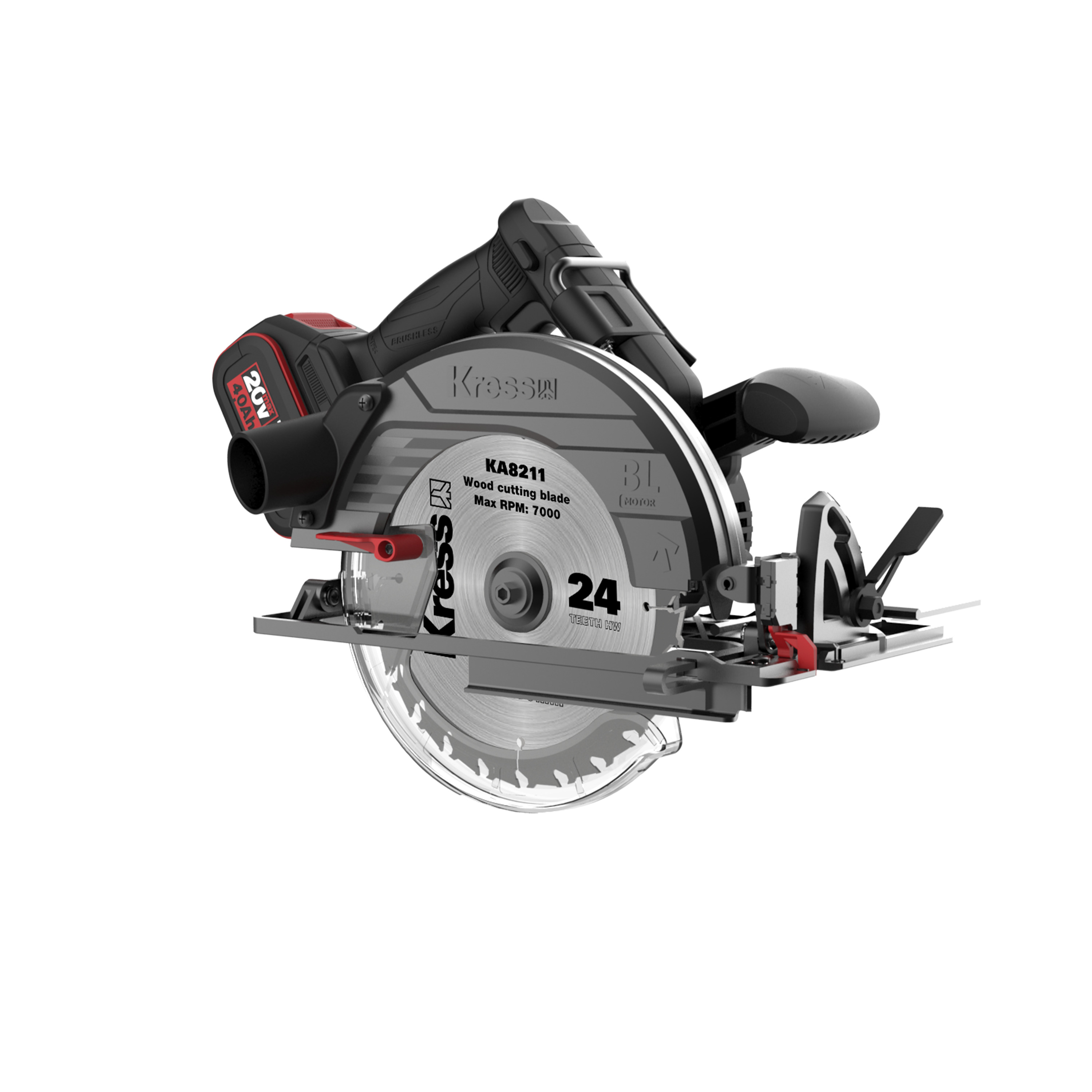 Sierra circular 185mm Brushless 20V 2bat 4Ah