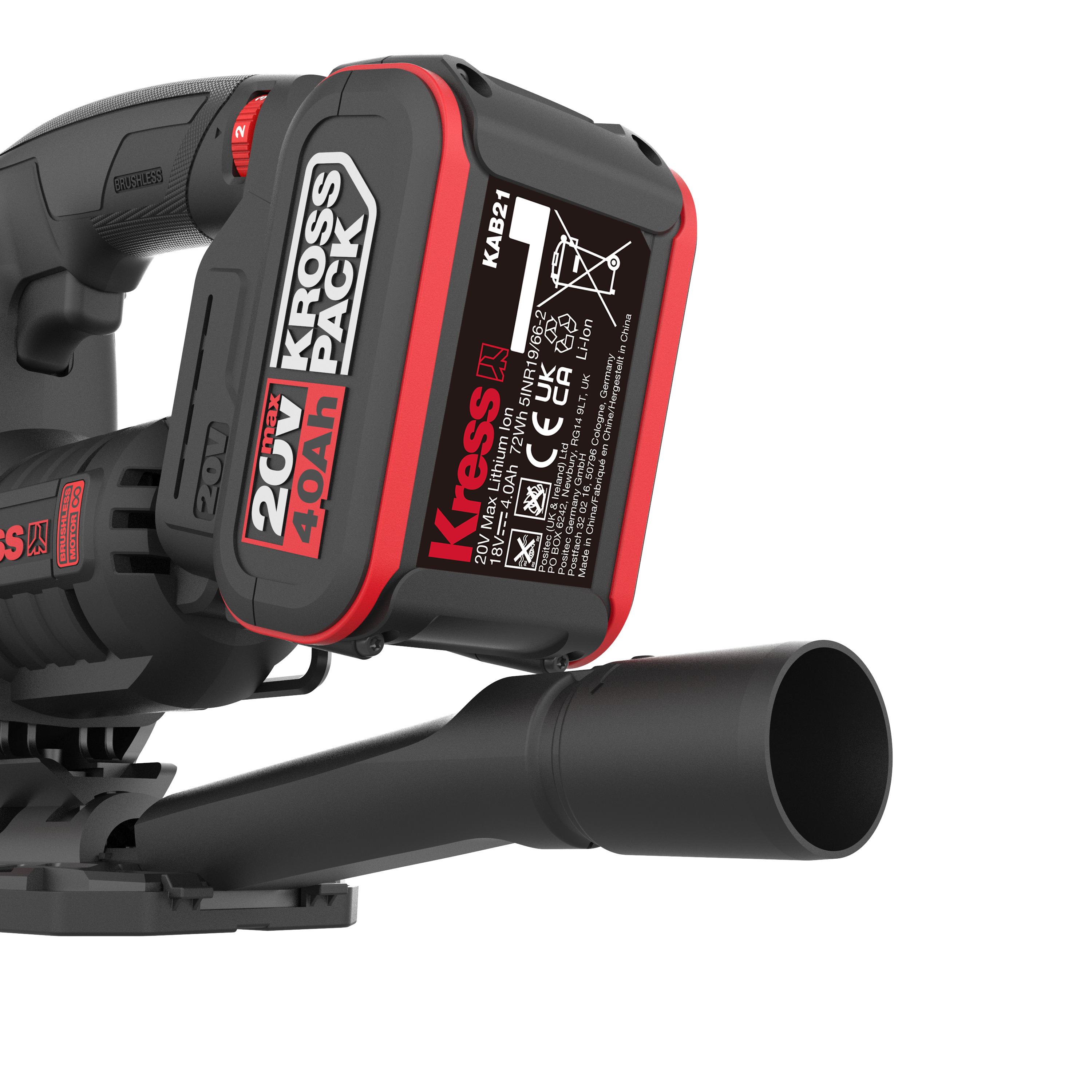 Sierra de calar 26 mm 20V 2bat 4Ah