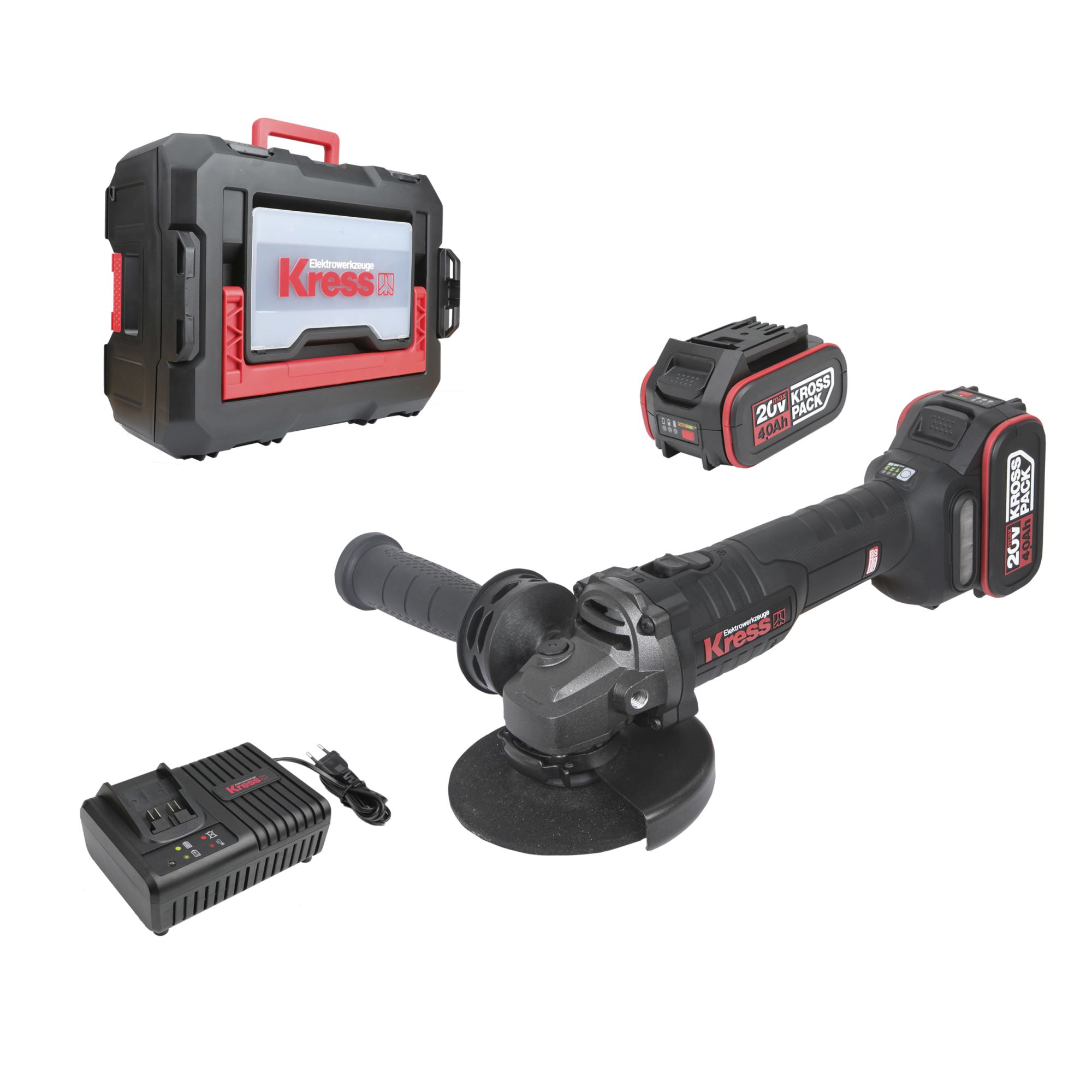 Mini amoladora Brushless 20V 115mm 4Ah 2bat