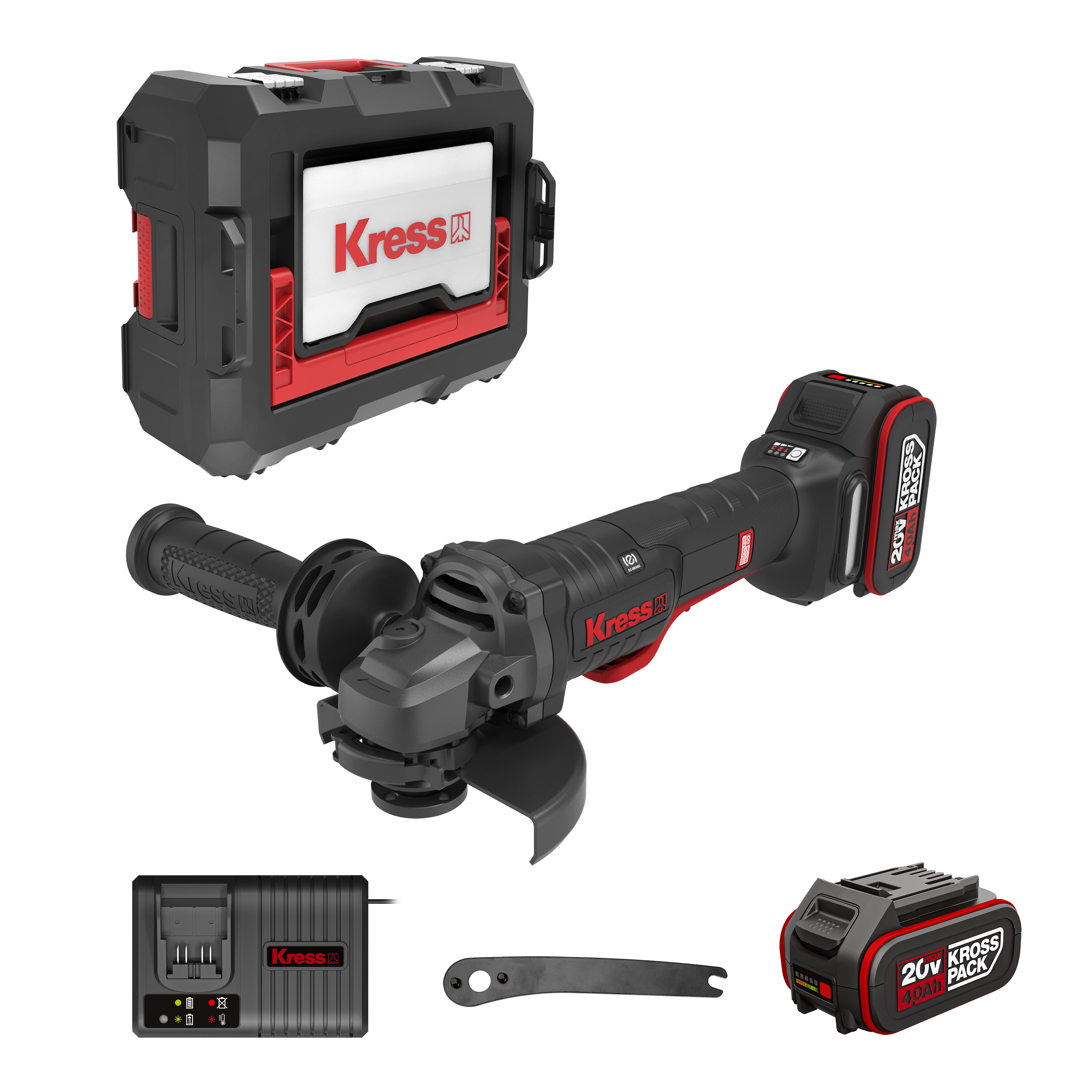 Mini amoladora Brushless 20V 125mm 2bat 4Ah