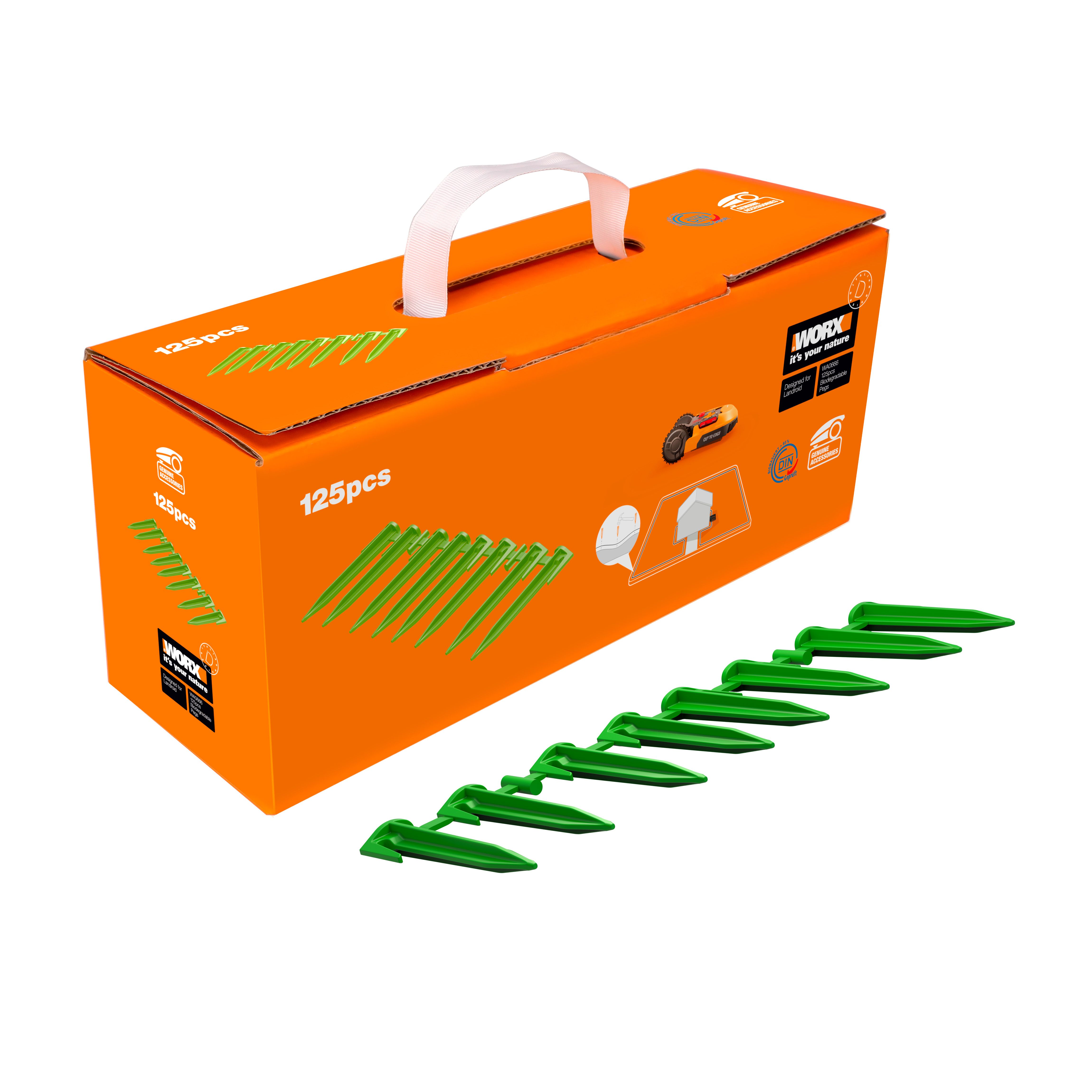 125 Piquetas biodegradables para robot Landroid