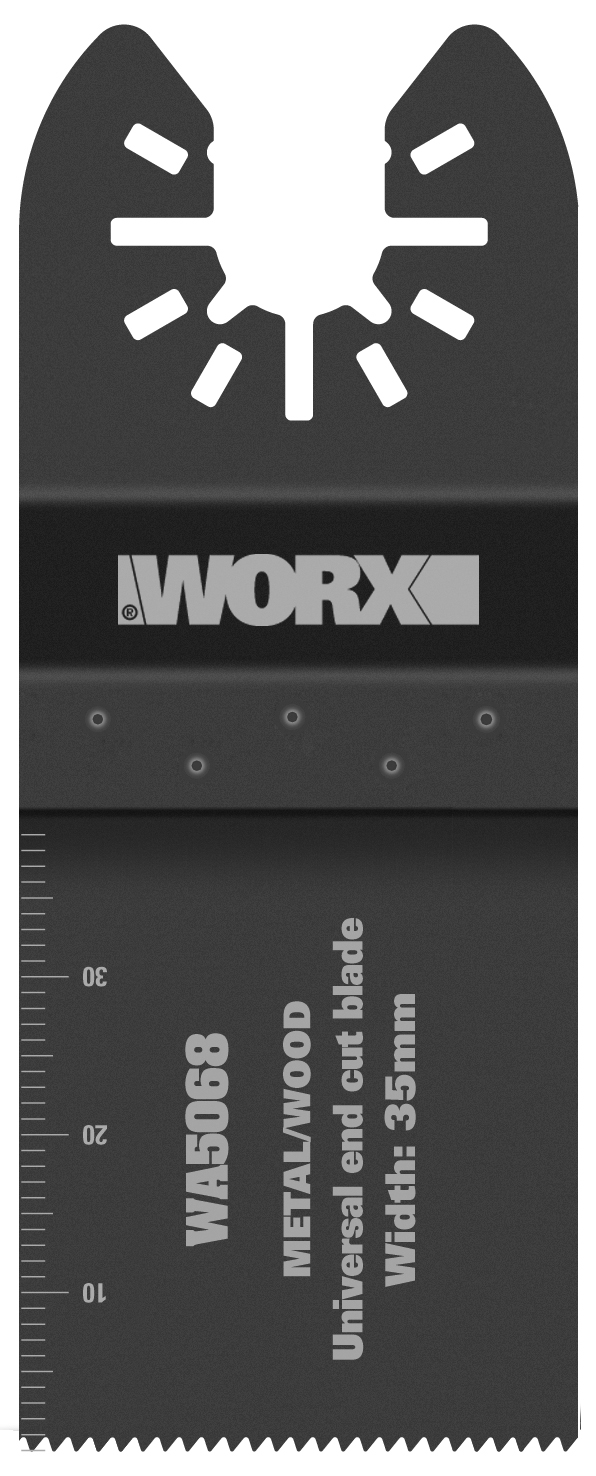 Worx WA5068.3 - 3 cuchillas de inmersión 115x140mm para madera 35mm