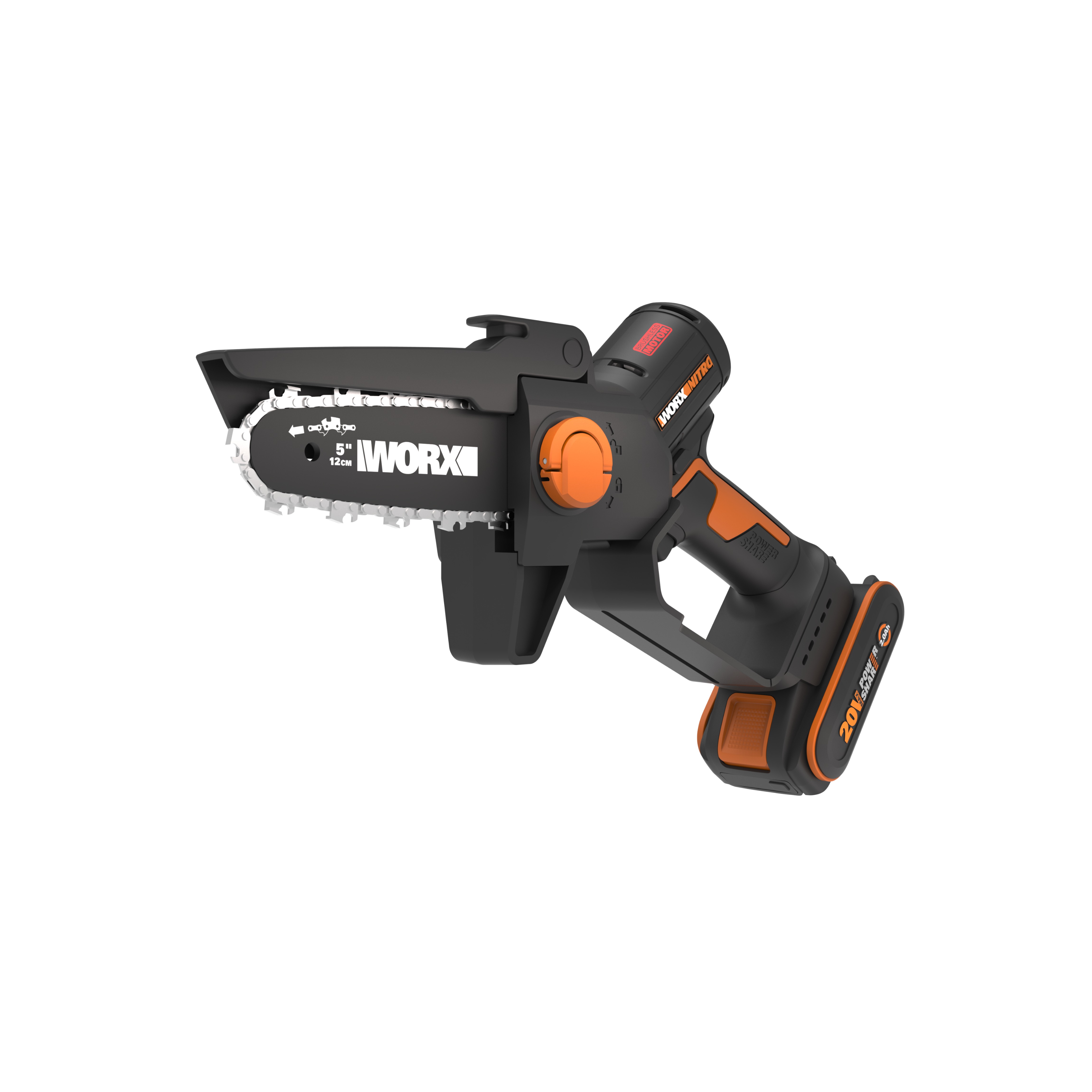 Mini motosierra podadora 12cm BL NITRO 20V (1bat 2,0Ah)