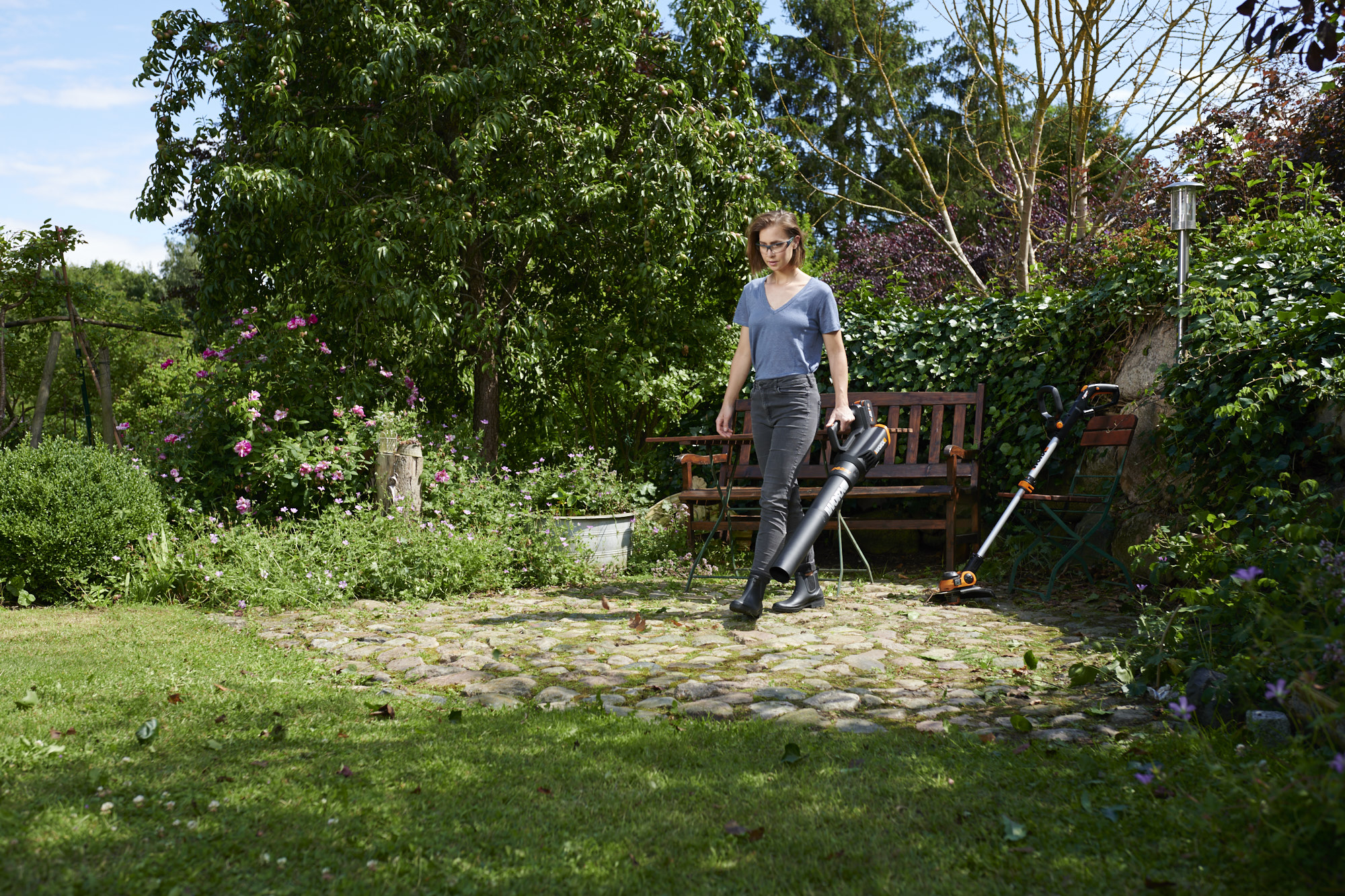 Soplador de mochila Leafjet NITRO 80V (4*20V) (4bat 4,0Ah)