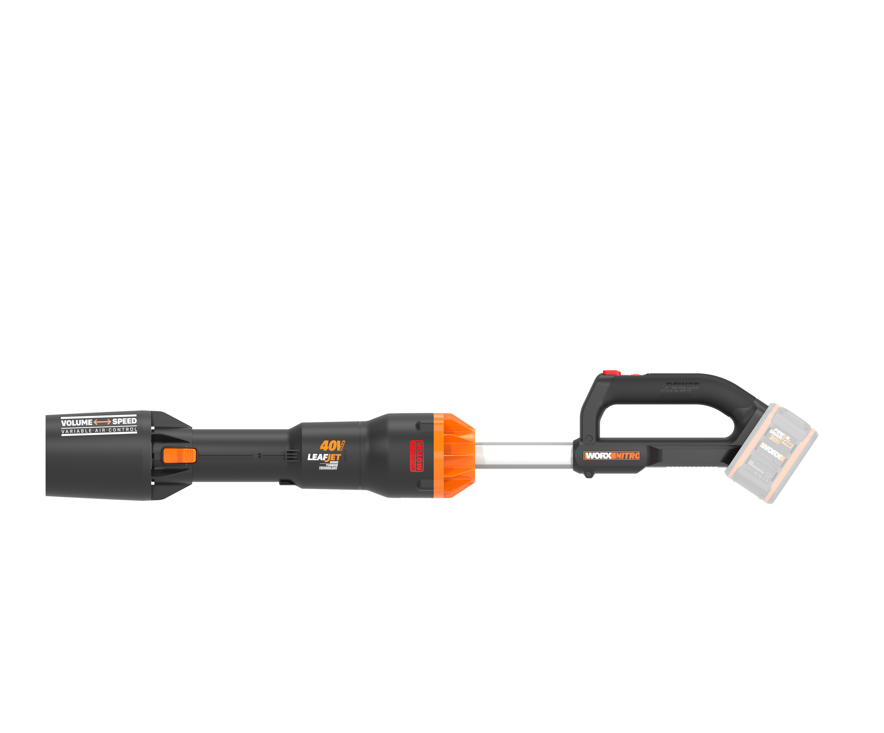 Soplador Compact Leafjet BL NITRO 40V (2*20V) (S/bat)