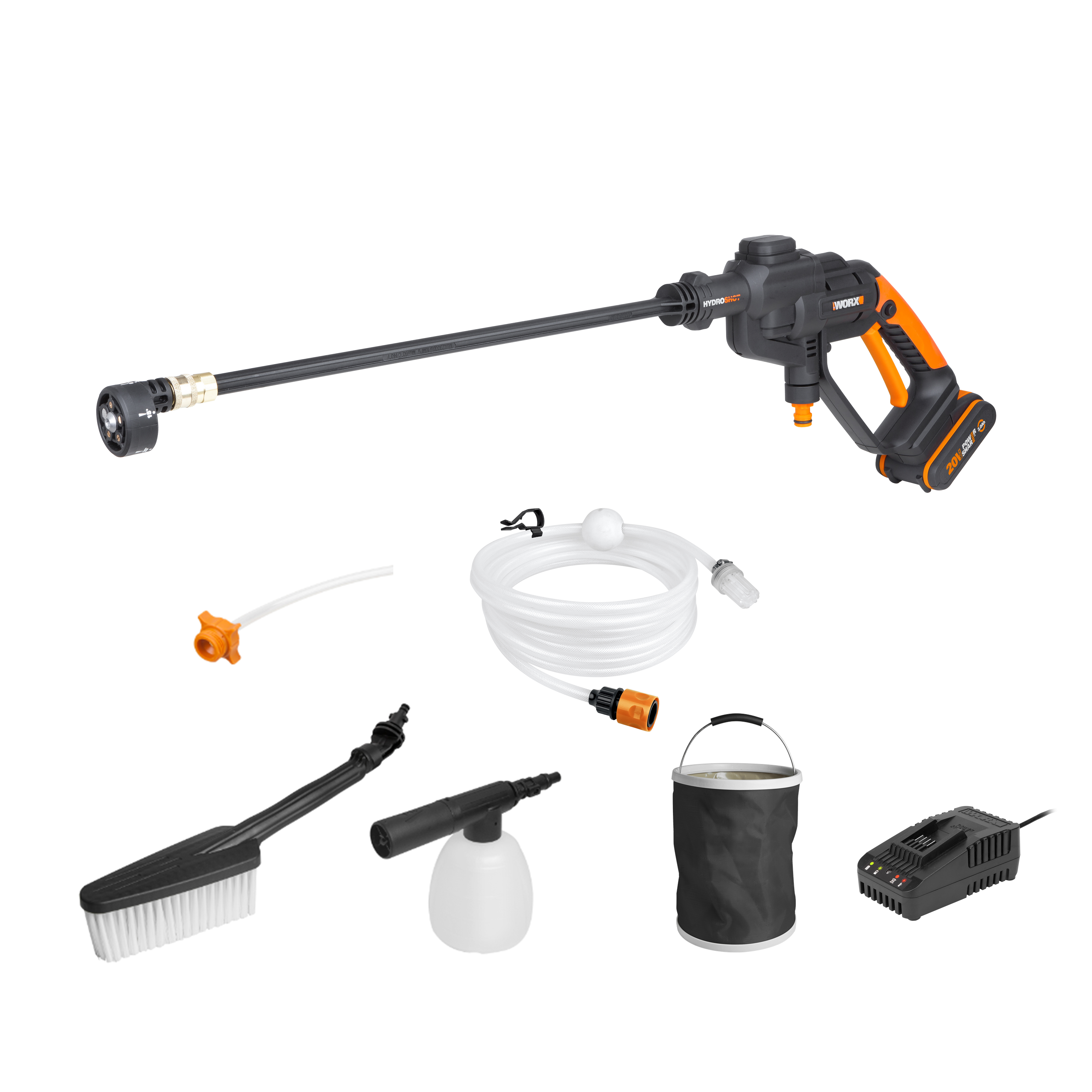 Hydroshot 20V + accesorios (1bat 2,0Ah)
