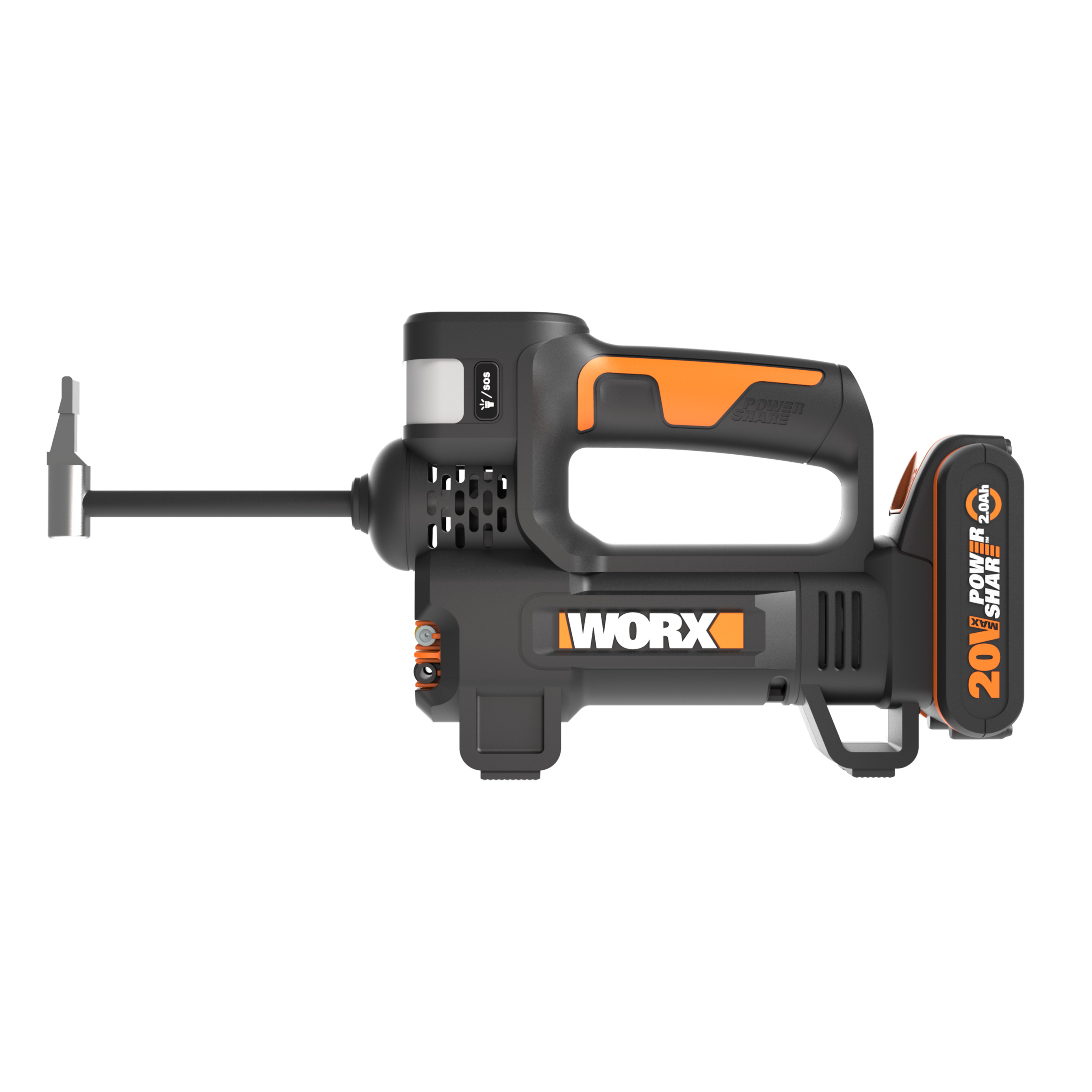 Worx WX092 - Inflador y linterna 2 en 1 20V (1bat 2.0Ah)