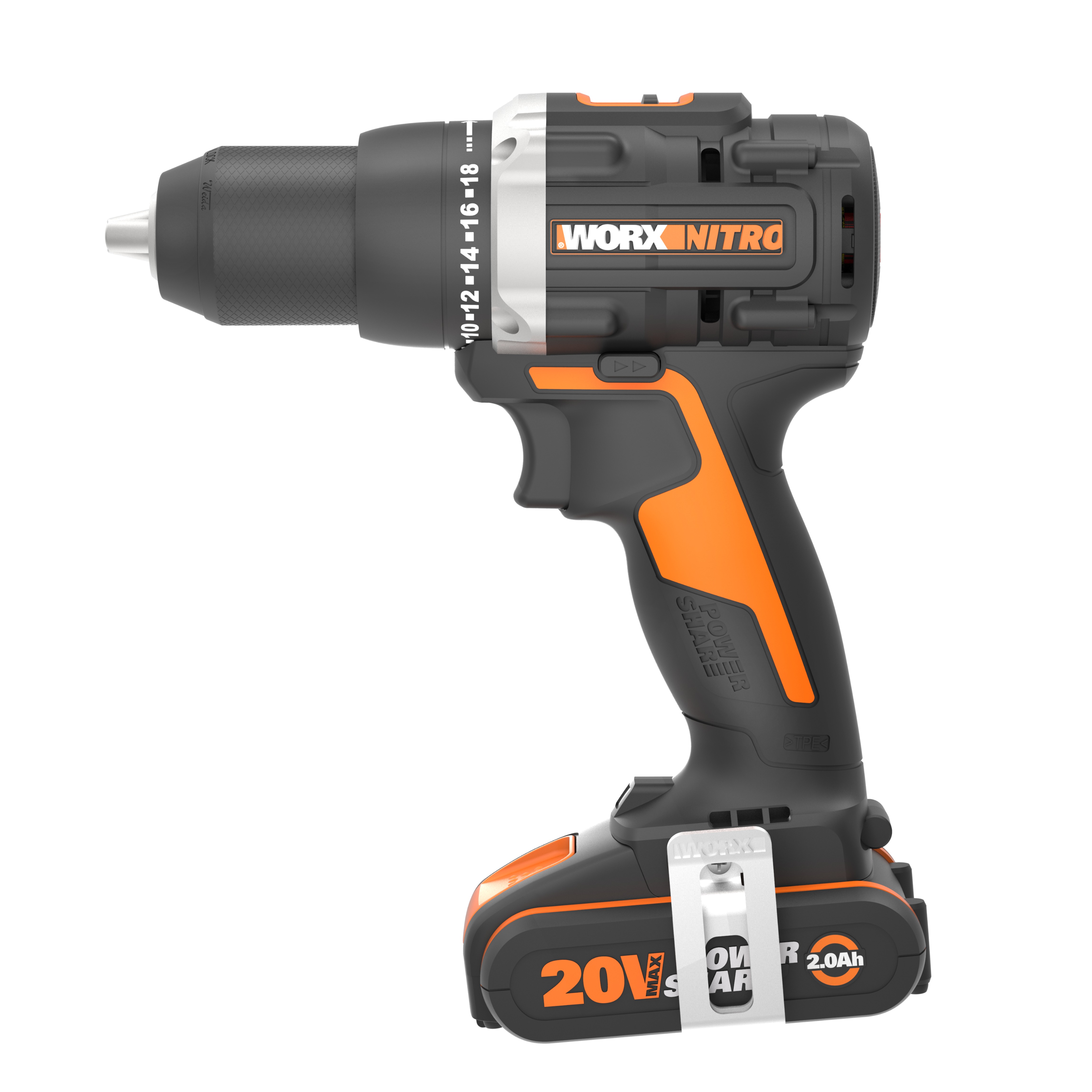 Worx WX102 - Taladro atornillador BL (2bat 2.0Ah)