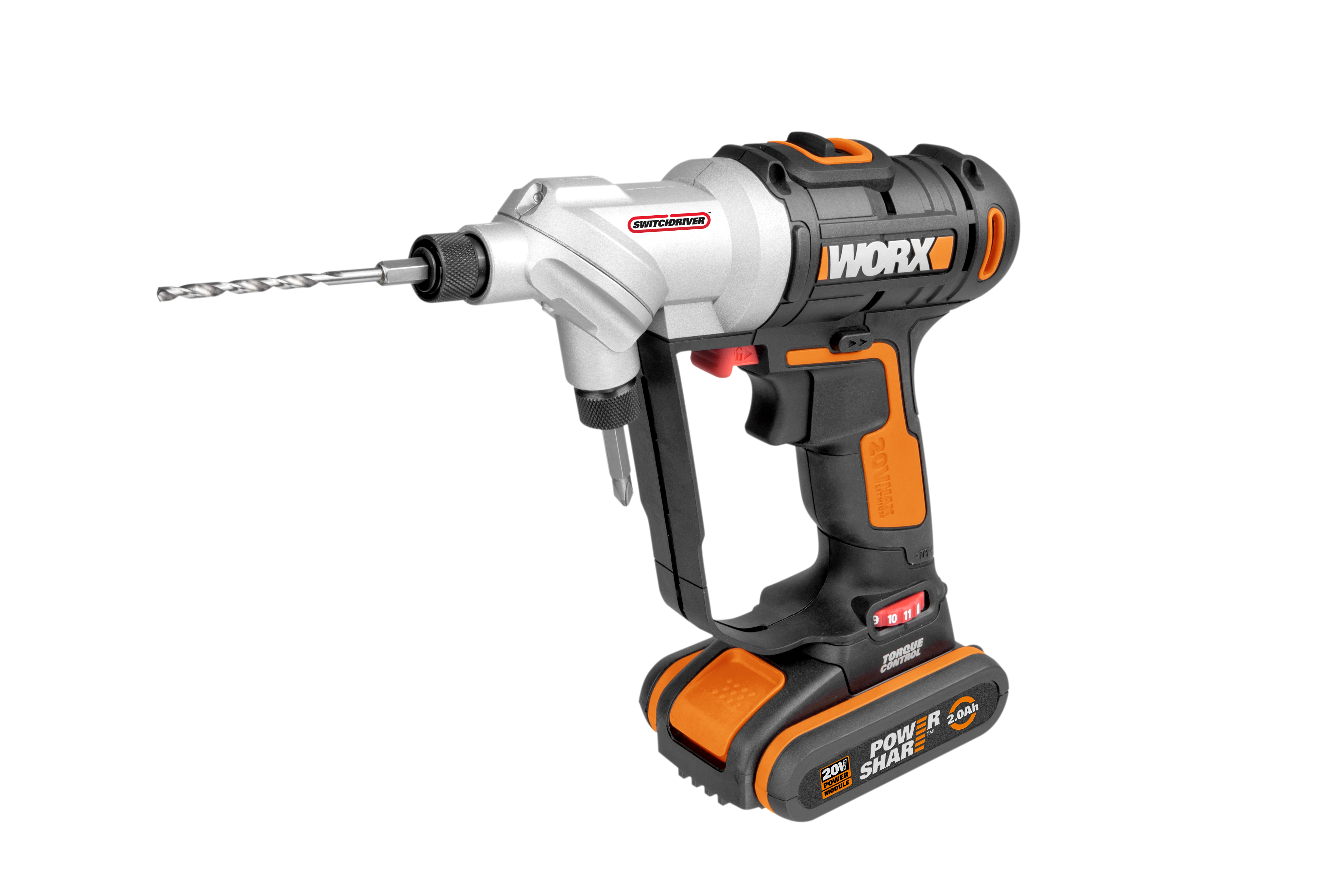 WX176.3 - Taladro Atornillador 20V 2Ah doble cabezal 2bat