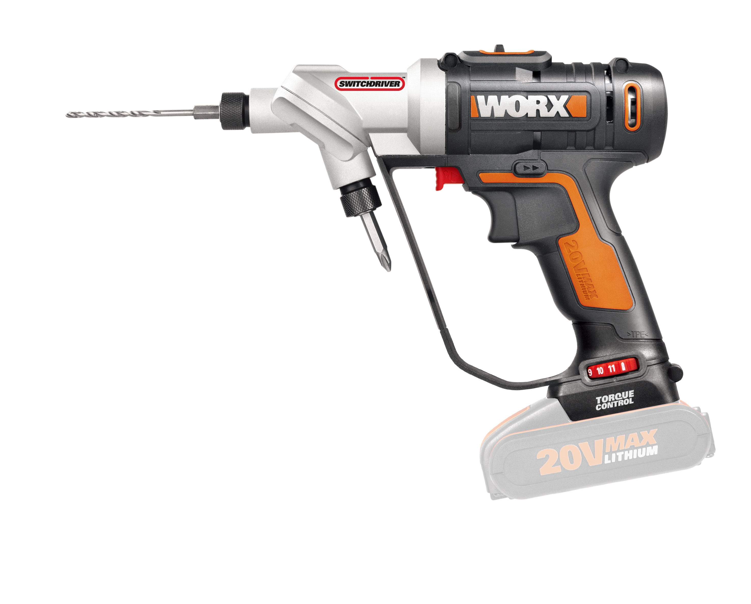  WORX Taladro inalámbrico de 20 V WX101L.4 con 30 brocas de  perforación y conducción, batería y cargador incluidos : Herramientas y  Mejoras del Hogar