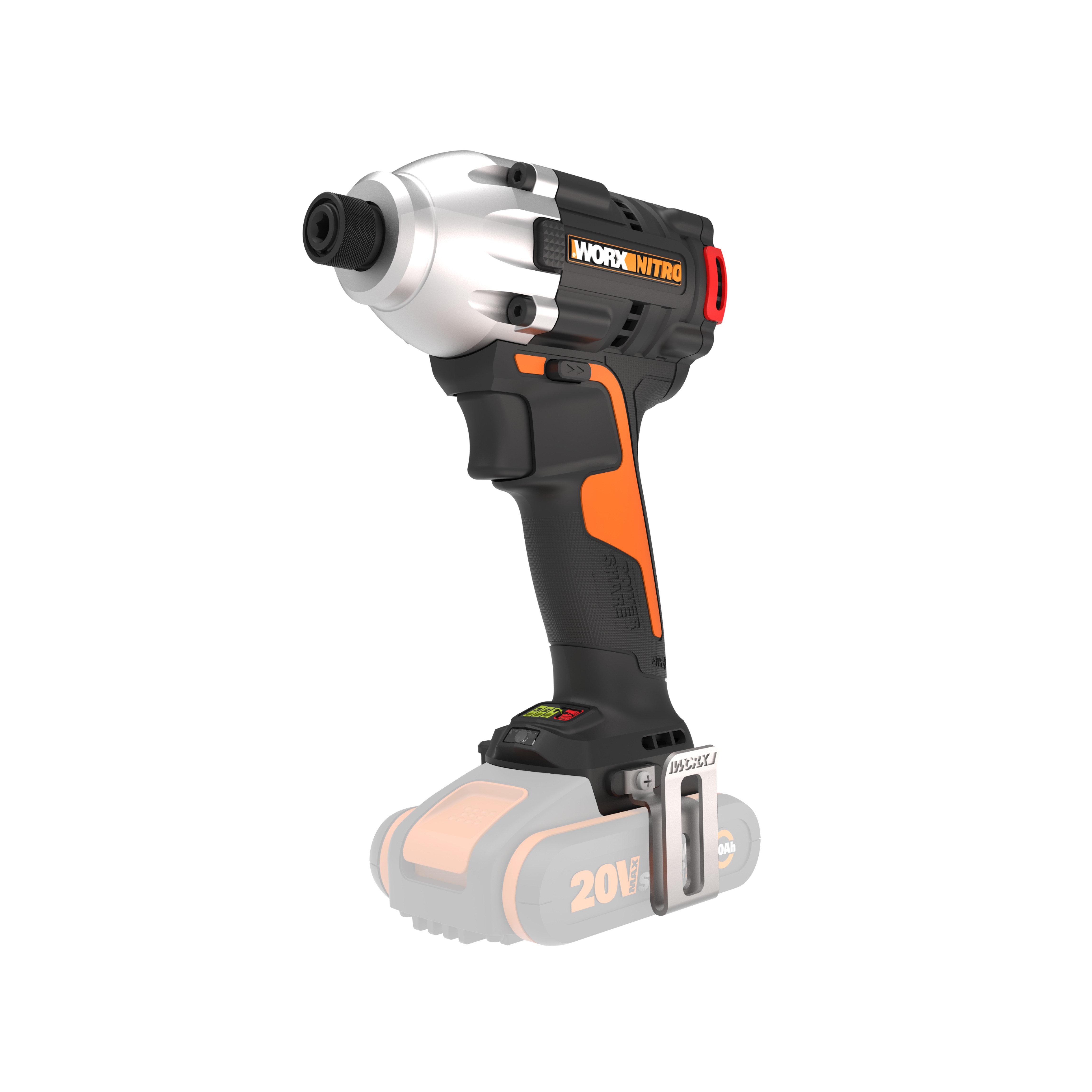 Worx WX261.9 - Atornillador Impacto Brushless 20V (S/bat)
