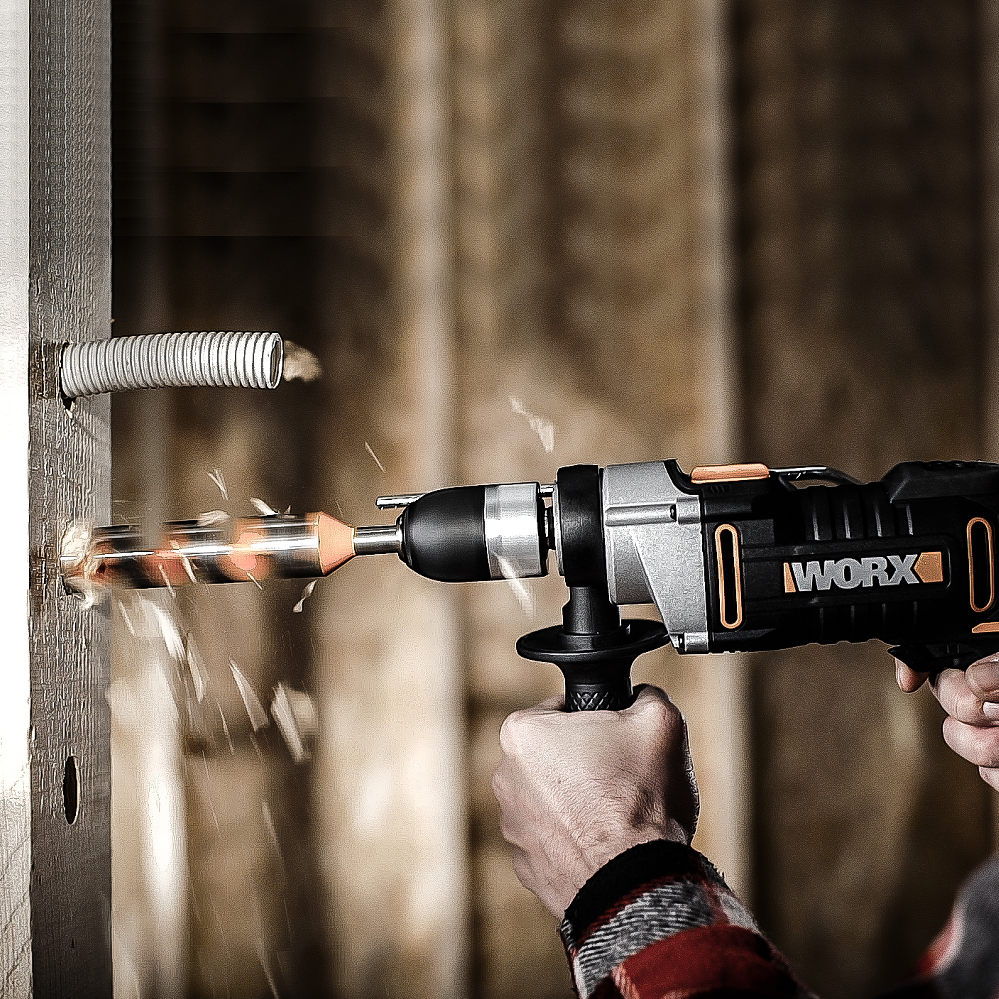 Worx WX318 - Taladro percutor 810W