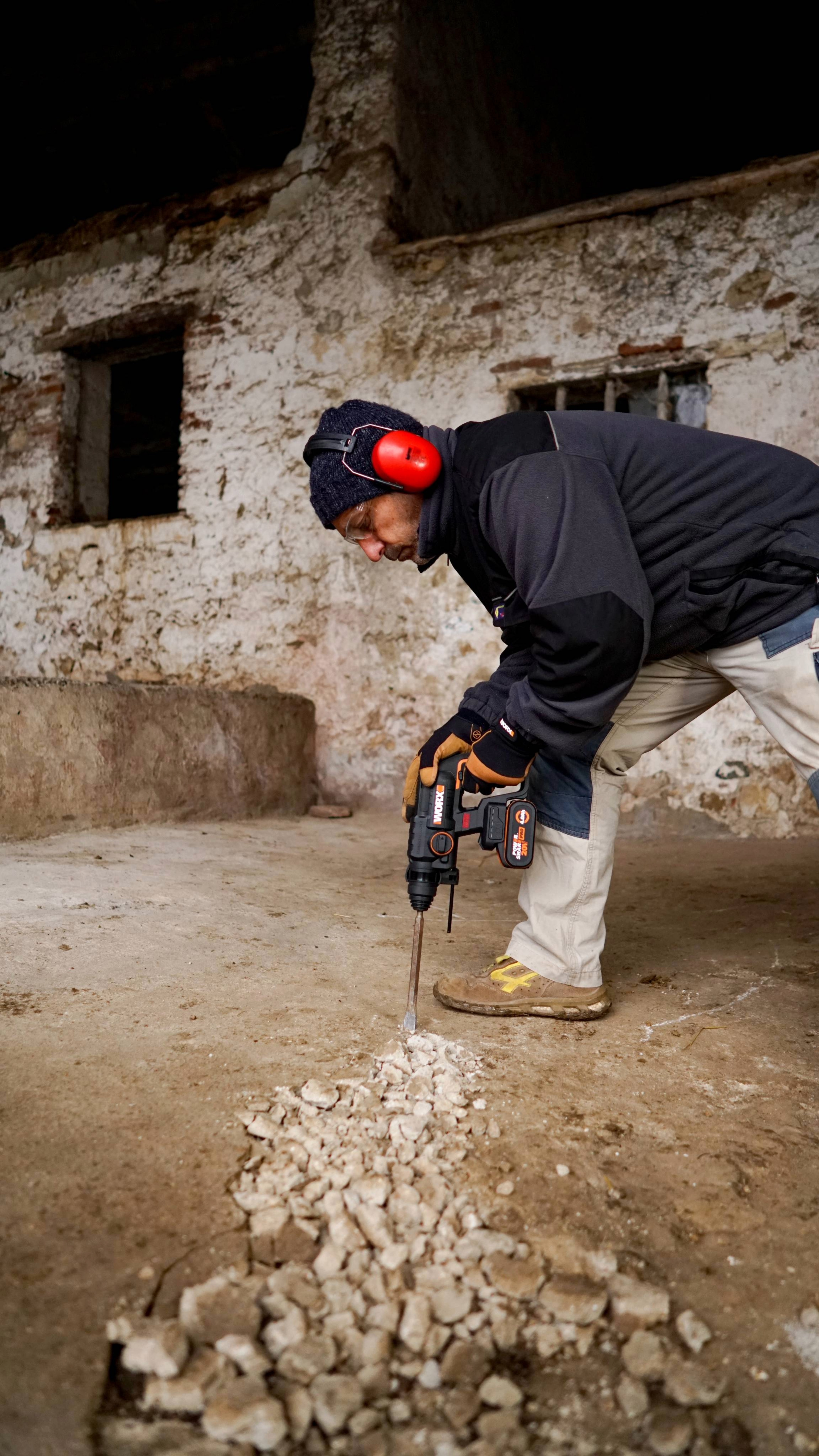 Worx WX381 - Martillo SDS-Plus BL 20V (1bat 2.0Ah)