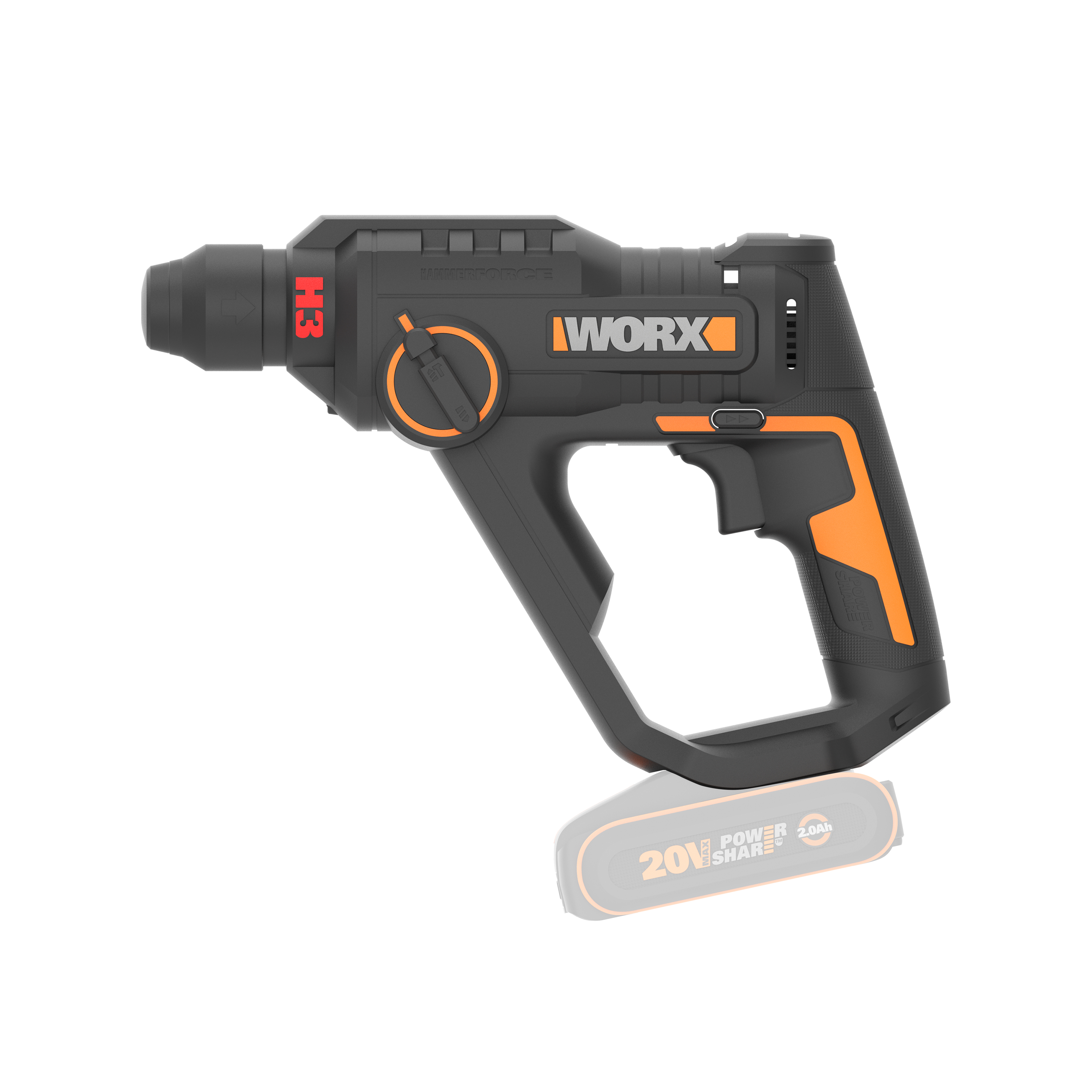 Martillo perforador H3 1,2J 20V (S/bat)