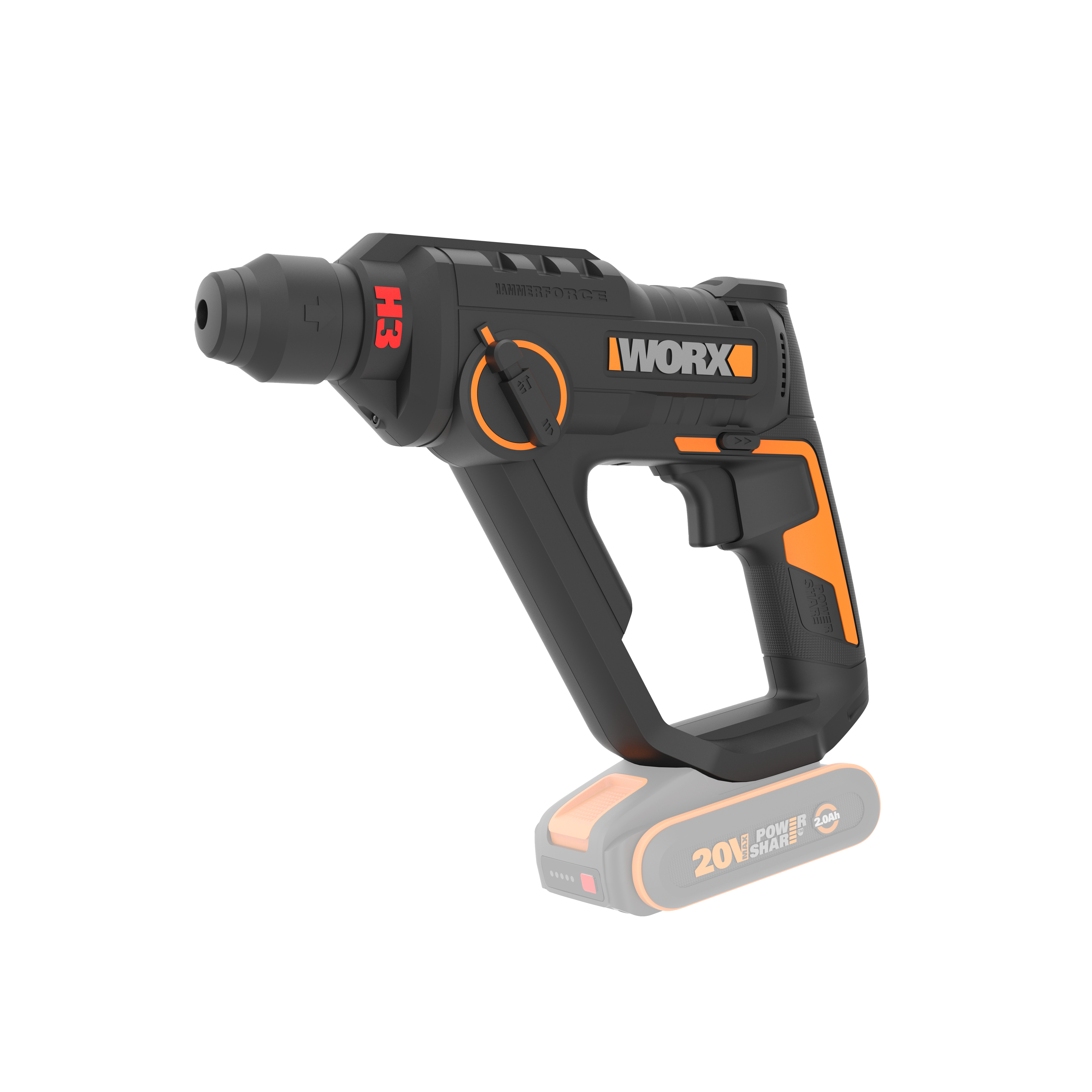 Martillo perforador H3 1,2J 20V (S/bat)