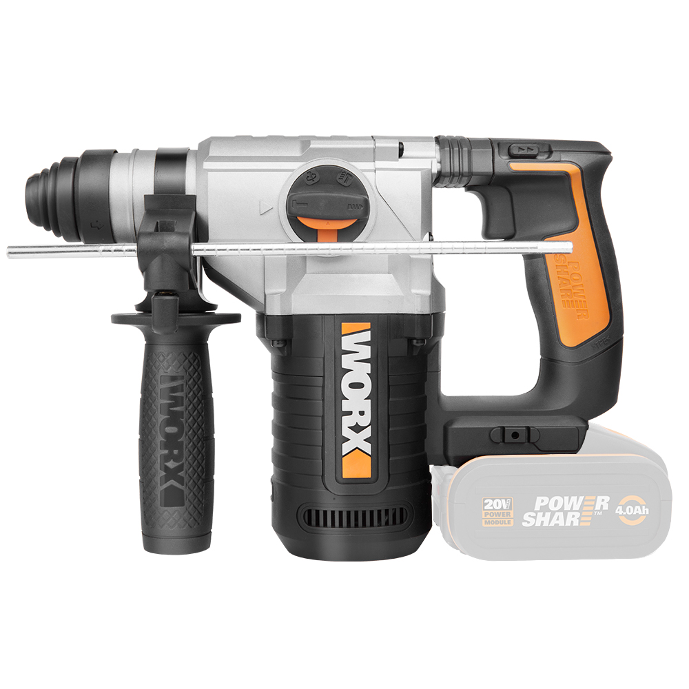 Worx WX392.9 - Martillo 4 Funciones 2,2J 20V (S/bat)