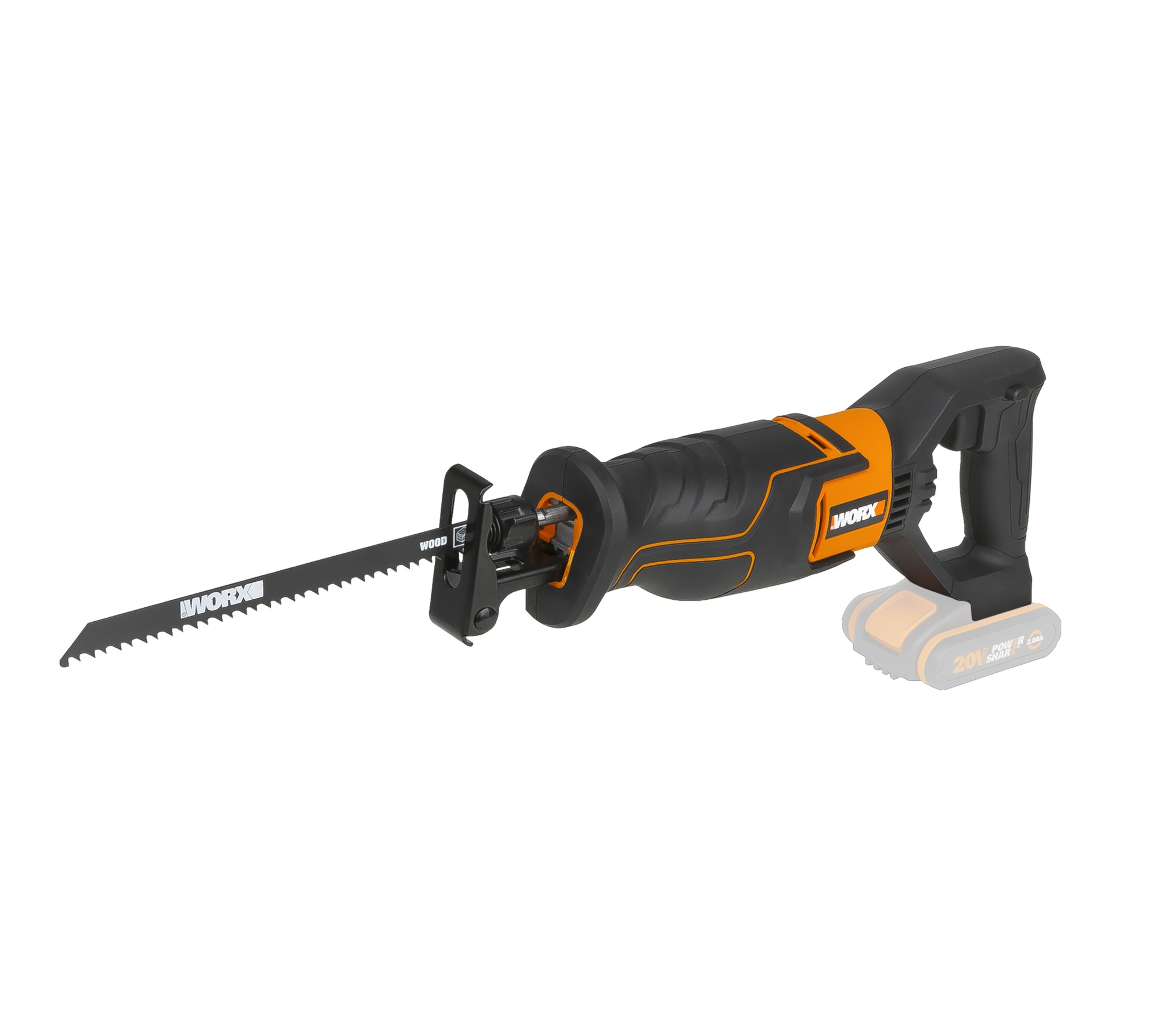 Worx DIY Worx WX500.9 - Sierra de sable 20V (S/bat)