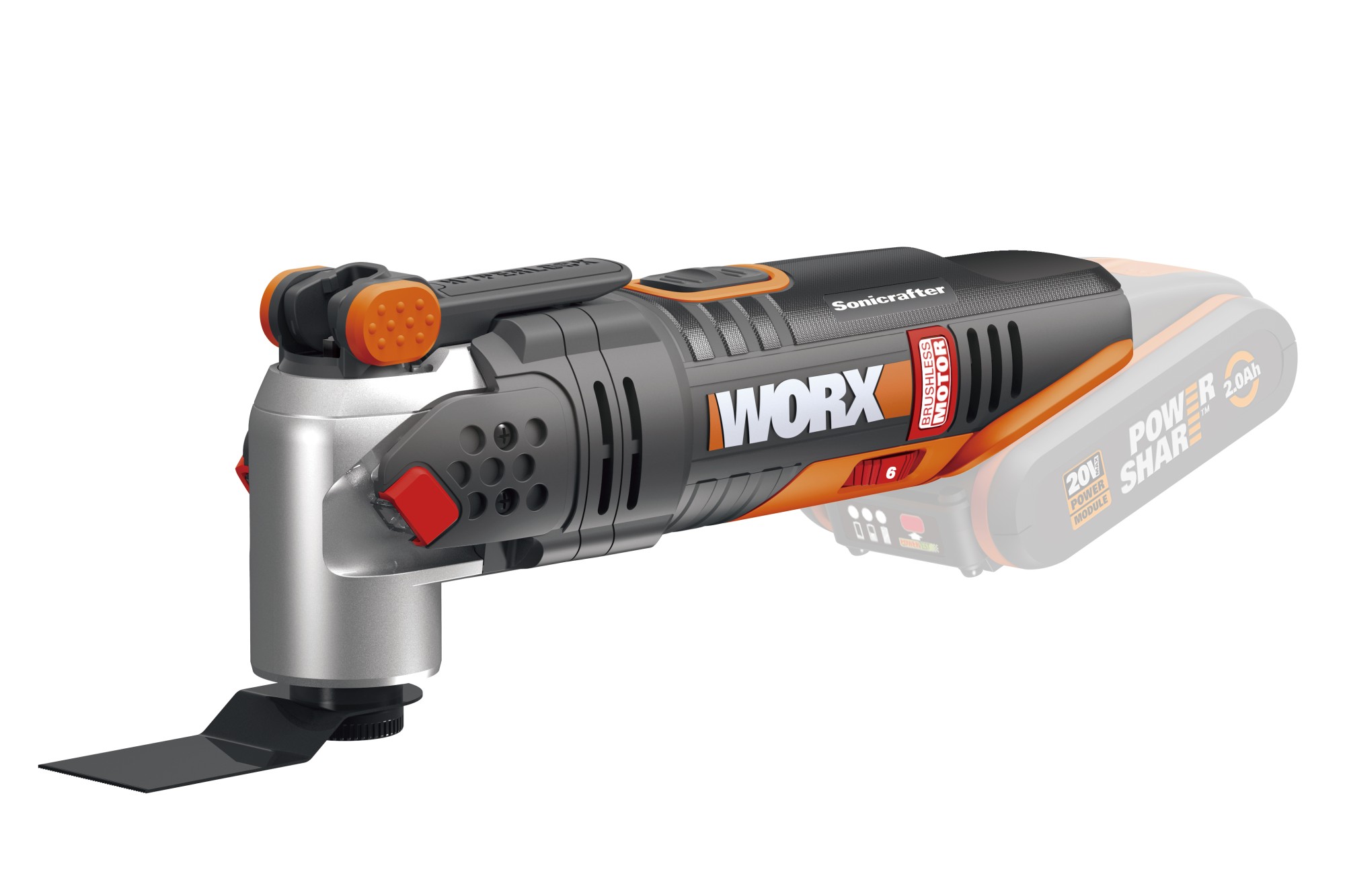 Worx WX693.9 - Multiherramienta Sonicrafter® Brushless 20V (S/bat)