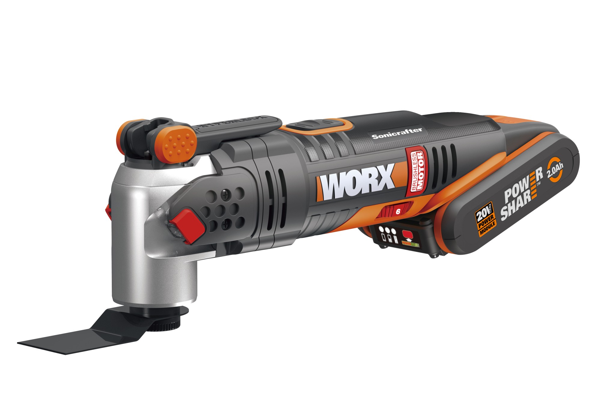 Worx WX693 - Multiherramienta Sonicrafter® Brushless 20V 2.0Ah (1bat)