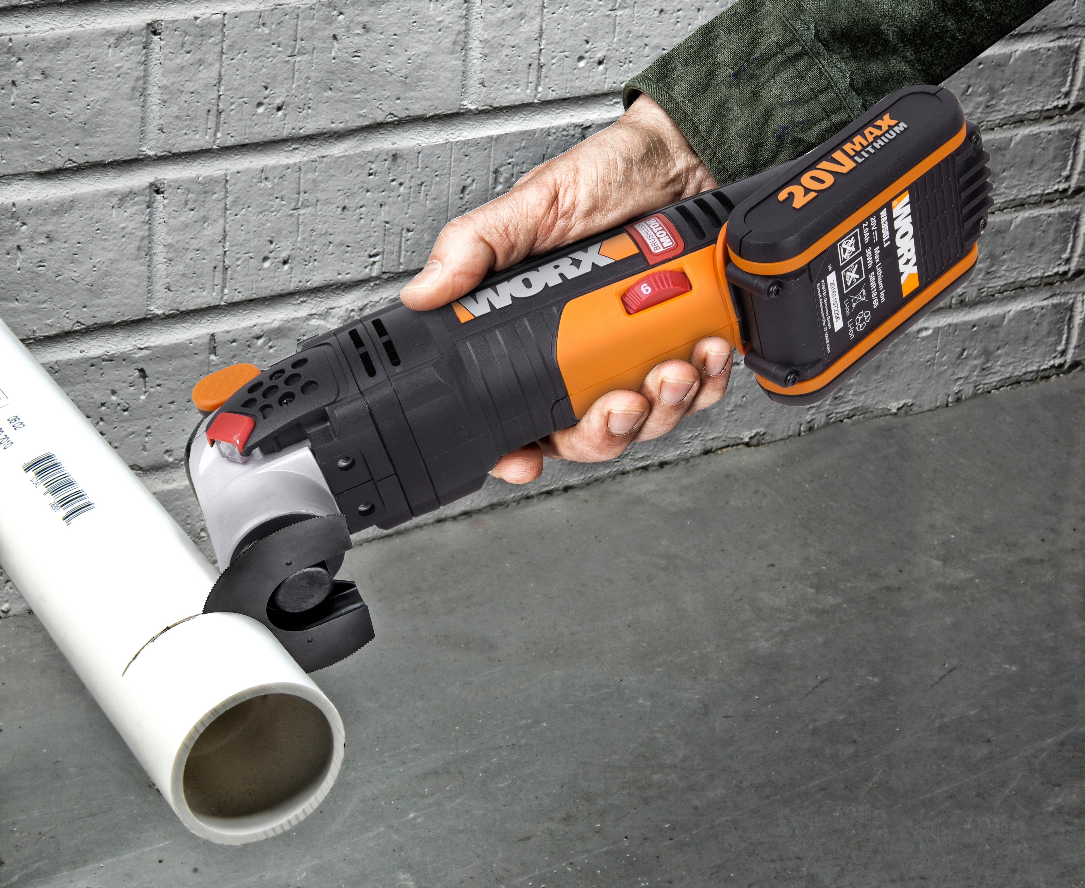 Worx WX693 - Multiherramienta Sonicrafter® Brushless 20V 2.0Ah (1bat)
