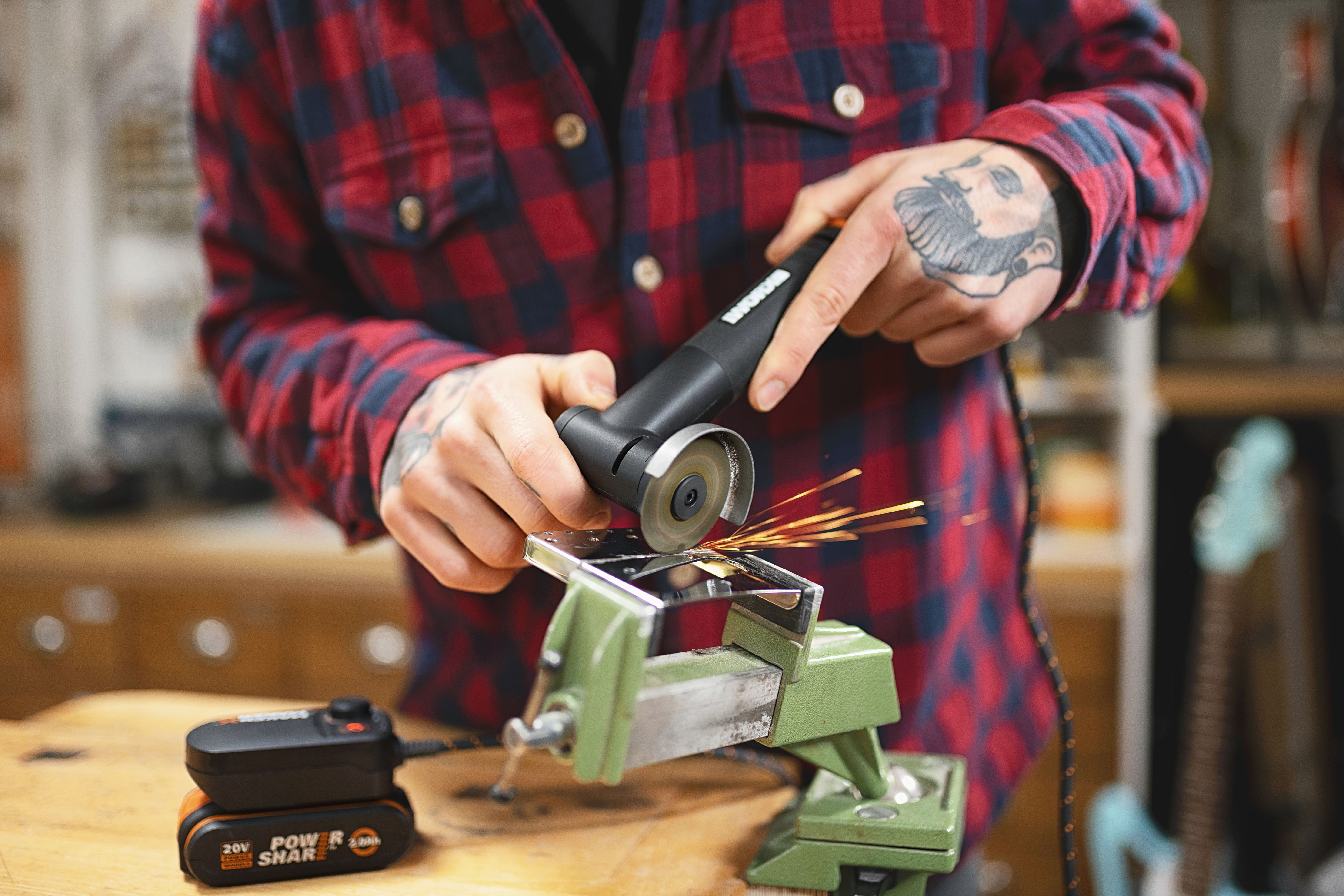 Worx WX741.9 - Mini amoladora angular MakerX