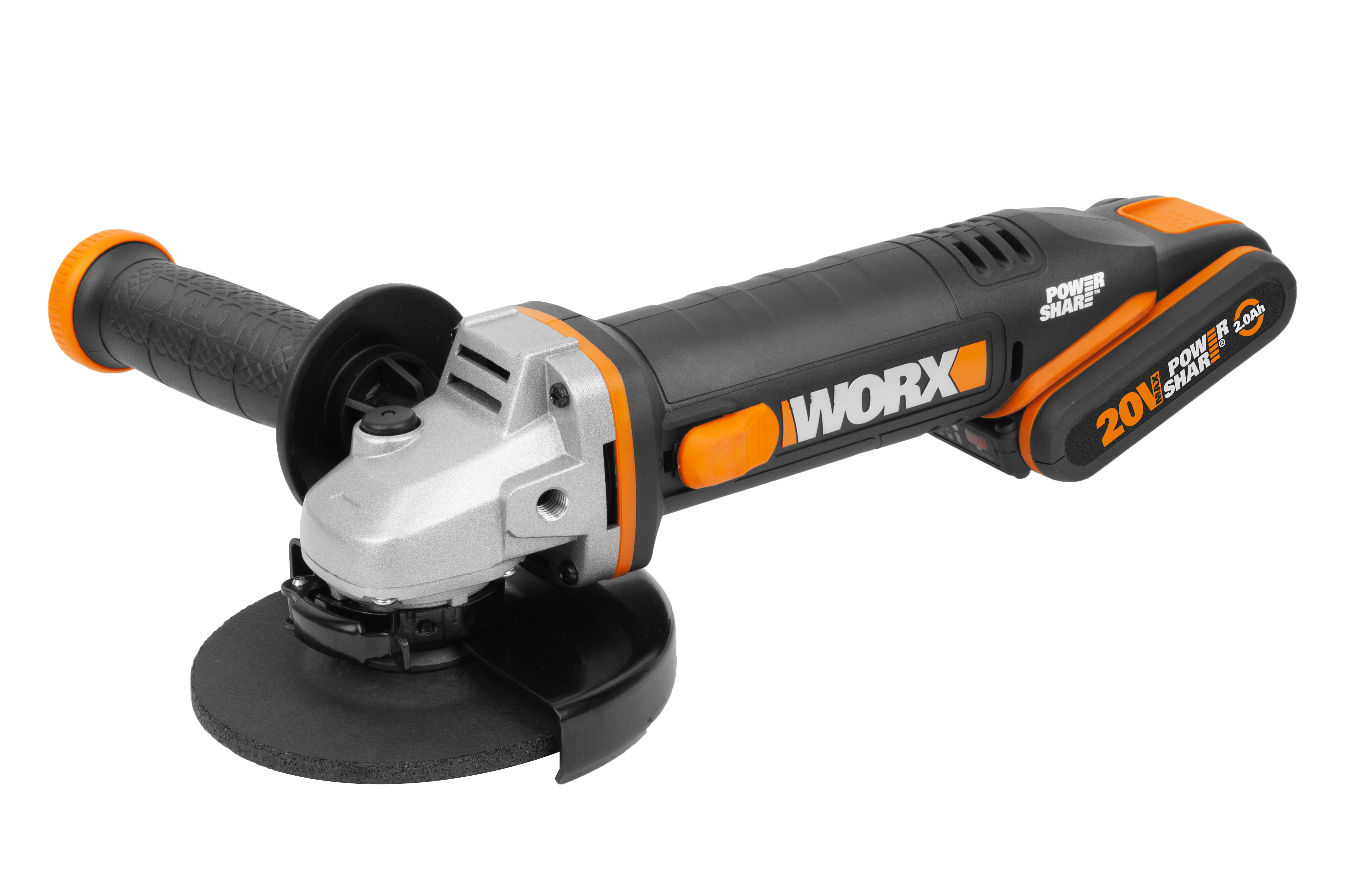Worx WX803 - Amoladora 125mm 20V 2.0Ah+4.0Ah (2 bat)