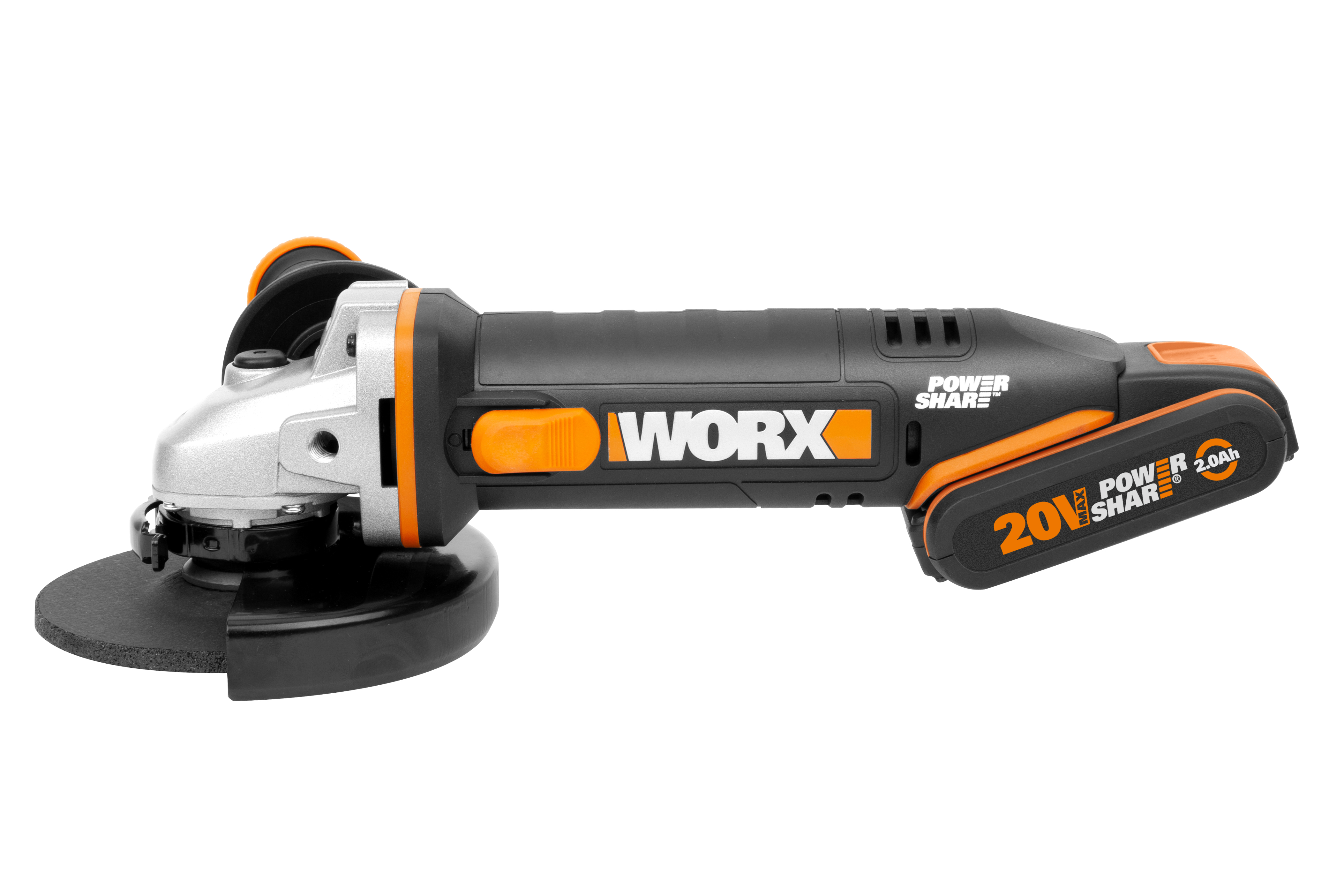 Worx WX803 - Amoladora 125mm 20V 2.0Ah+4.0Ah (2 bat)