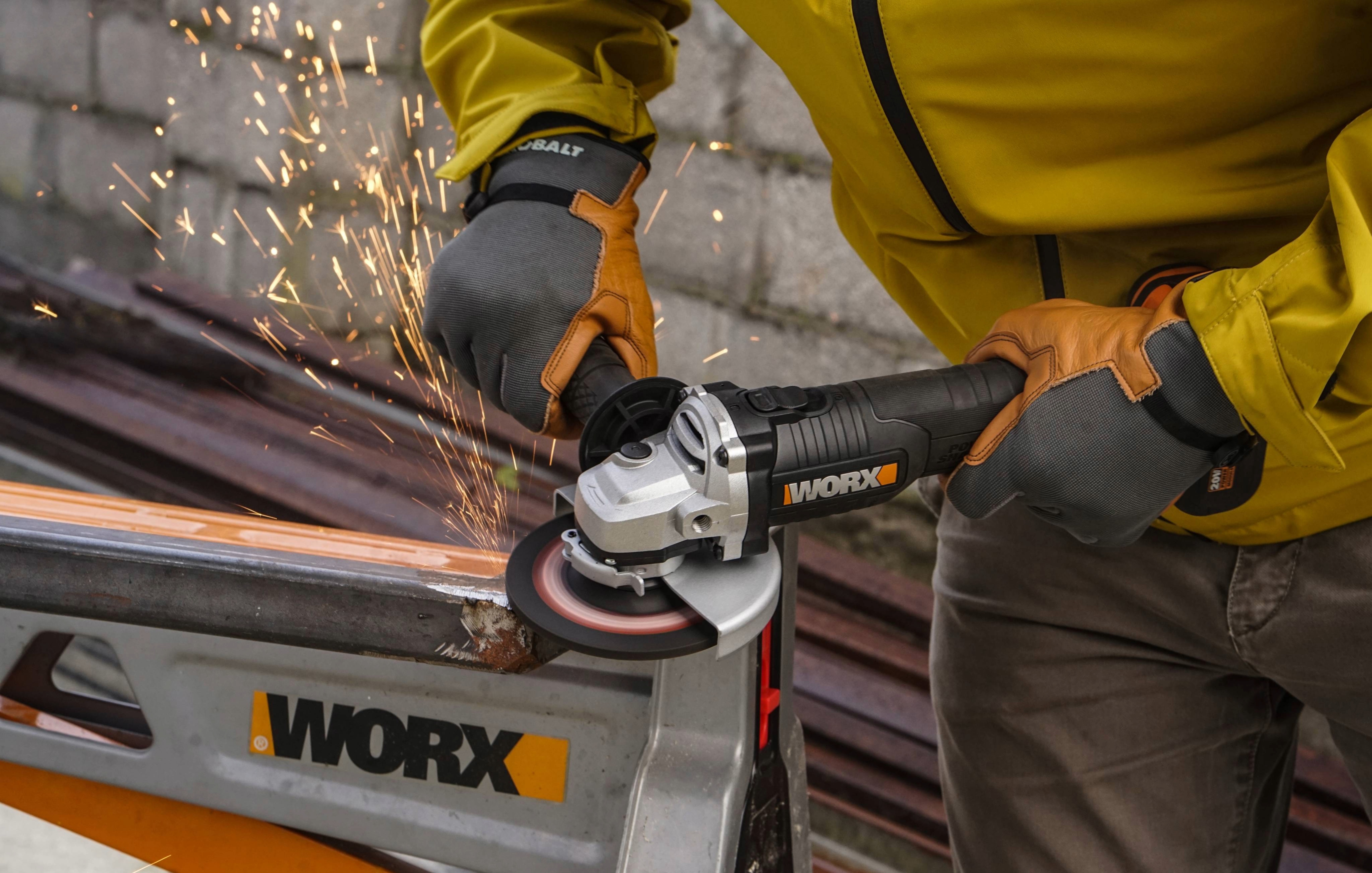 Worx WX812 - Amoladora Brushless 125mm 20V 4.0Ah (1 bat)