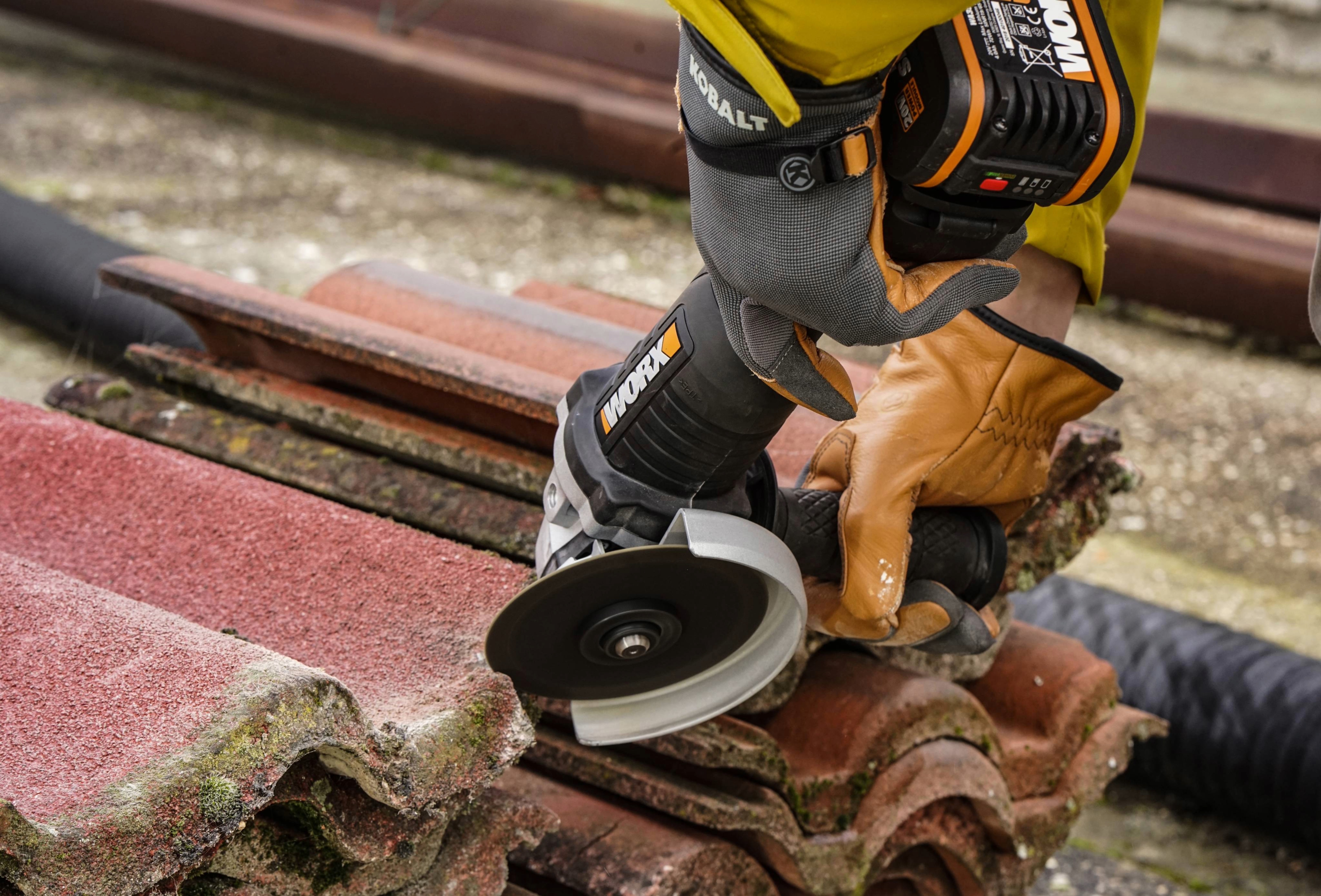 Worx WX812 - Amoladora Brushless 125mm 20V 4.0Ah (1 bat)