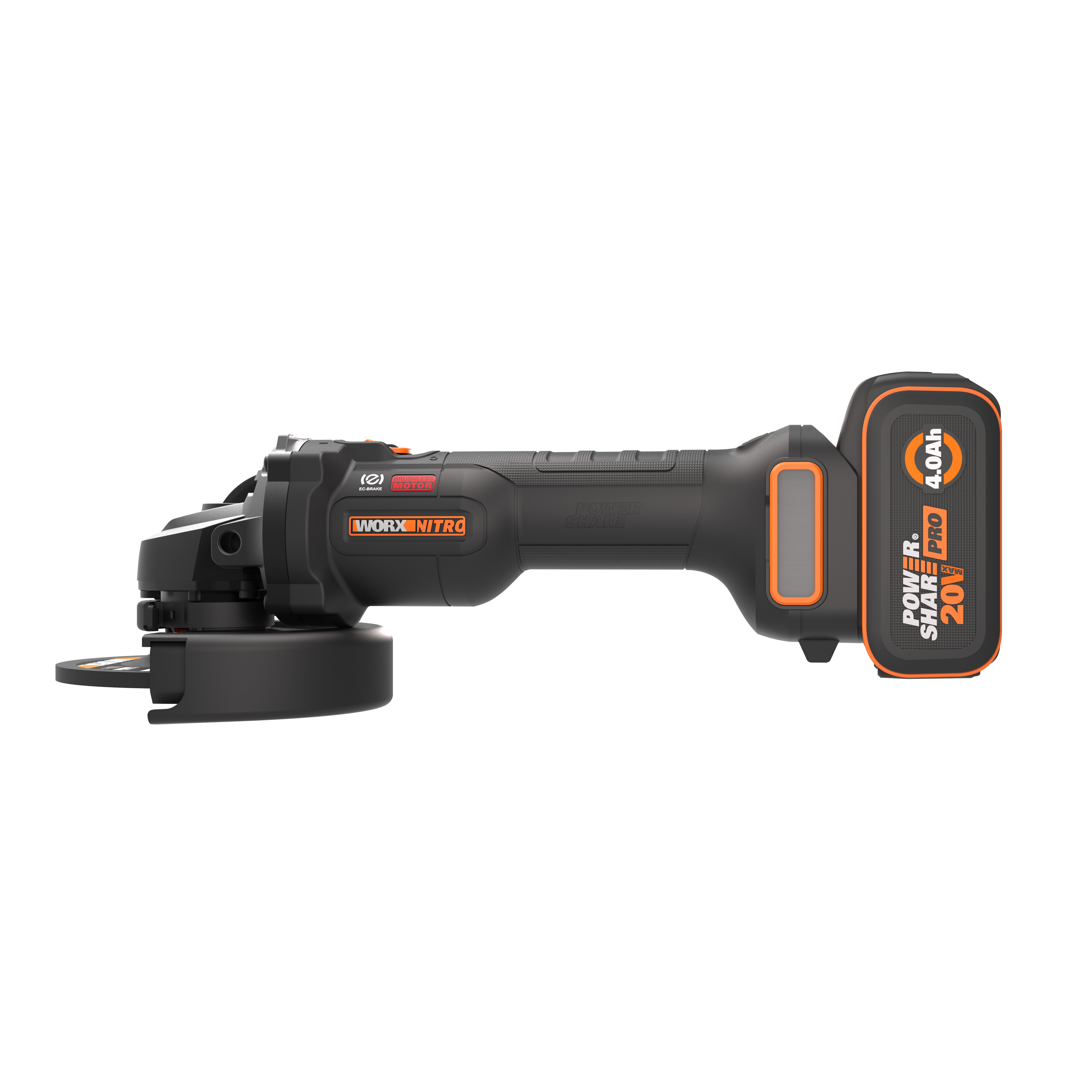 Worx WX814 - Amoladora angular 125mm BL NITRO 20V (1bat 4,0Ah)