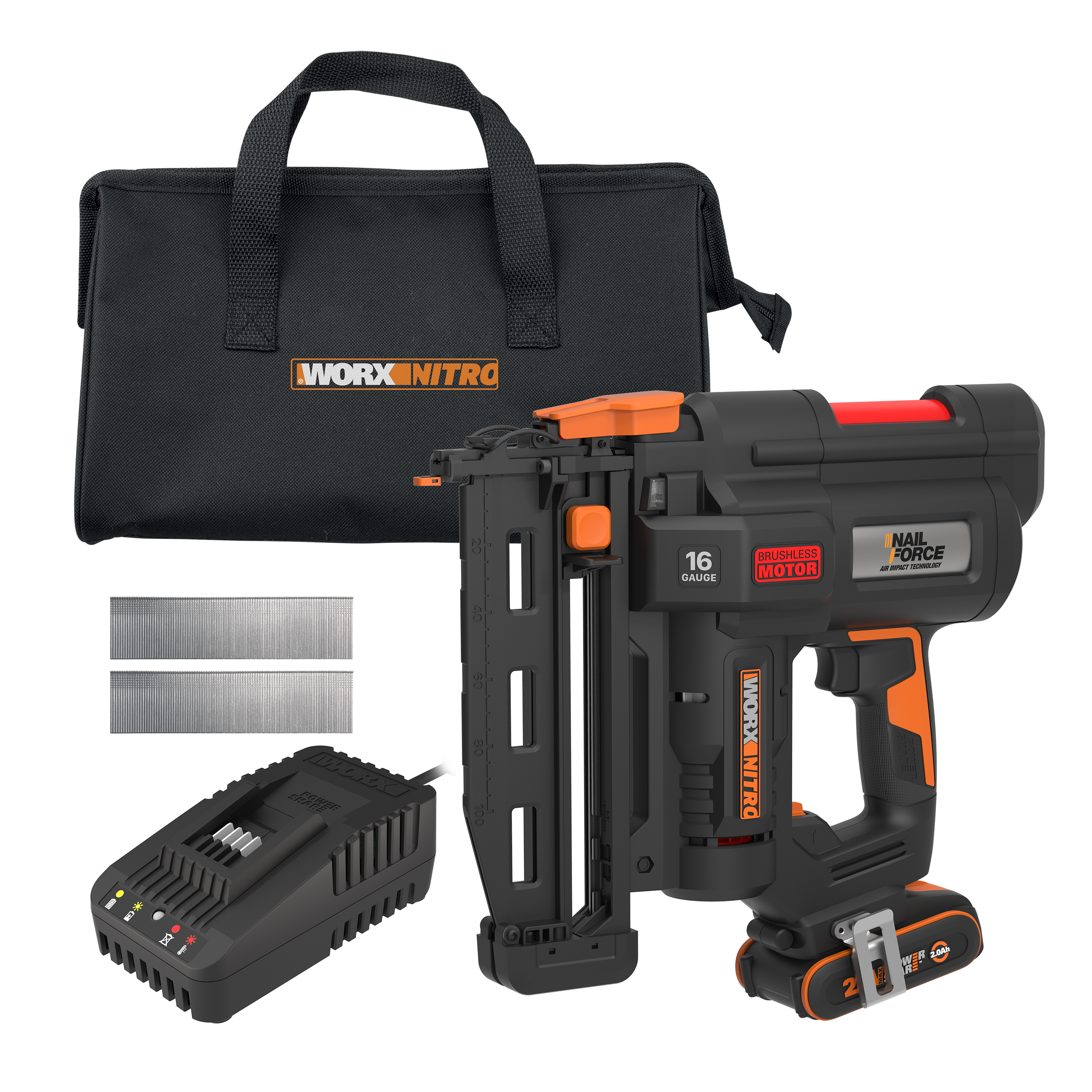 Worx WX841 - Clavadora BL NITRO 20V (1bat 2,0Ah)