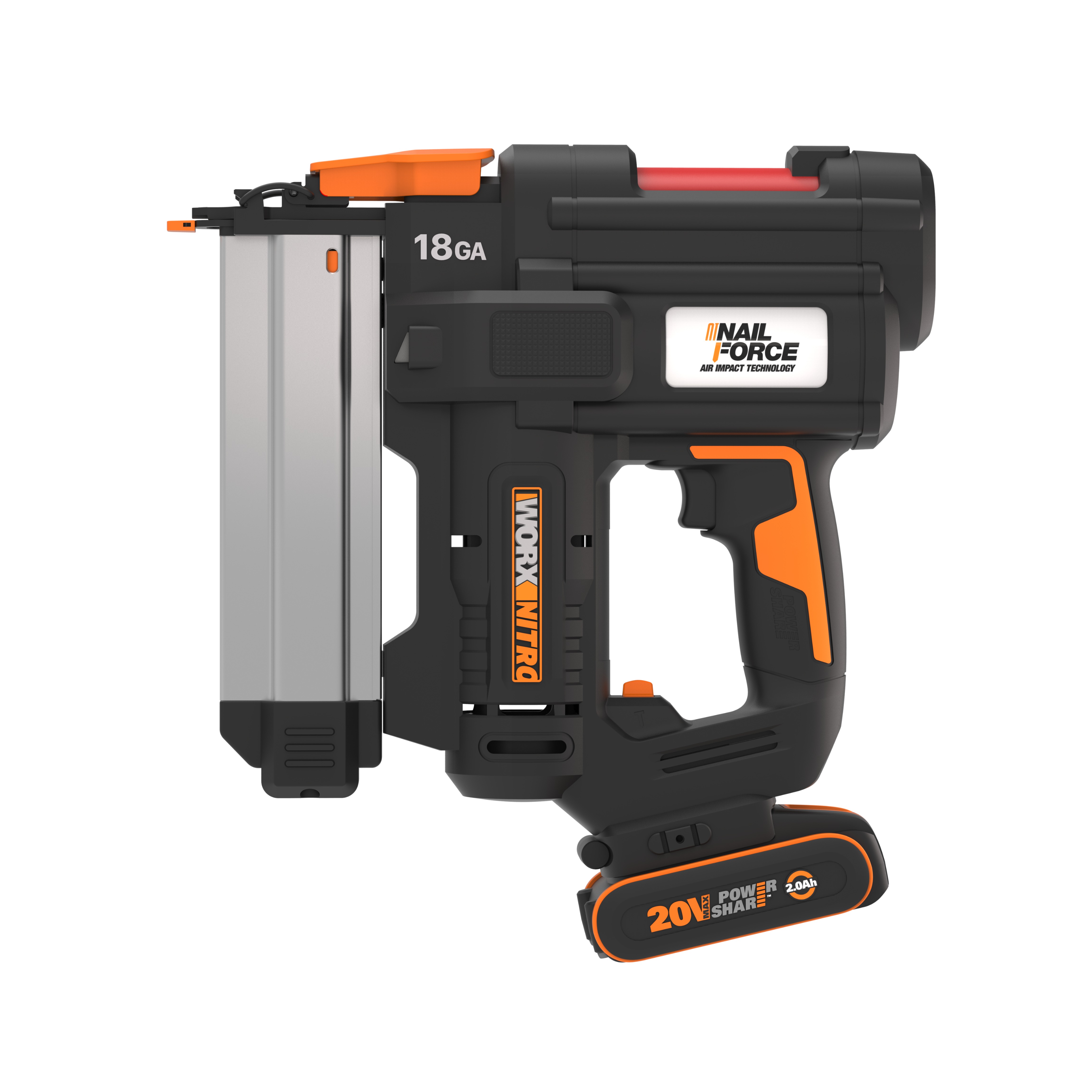 Worx WX842 - Clavadora de corona NITRO 20V (1bat 2,0Ah)