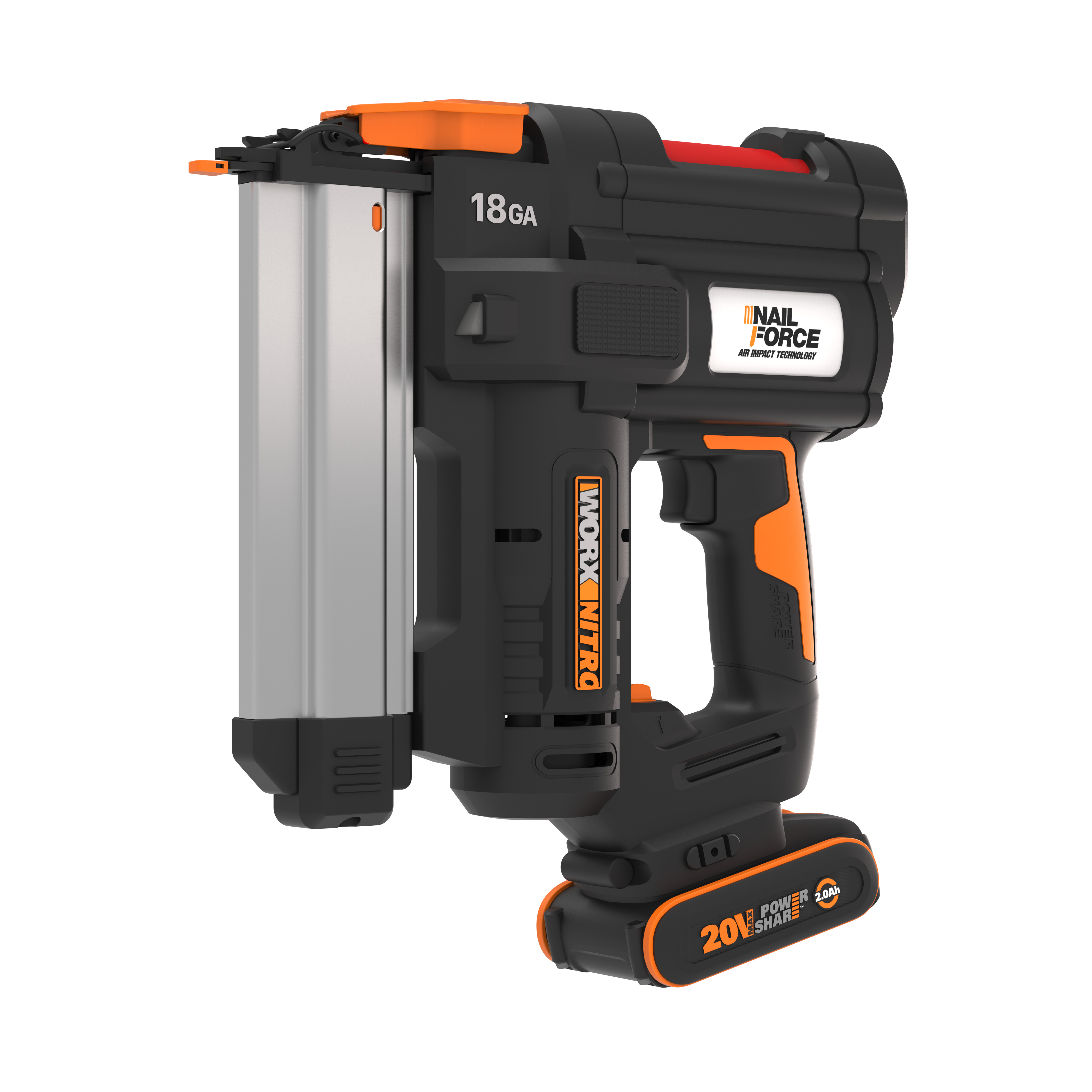 Worx WX842 - Clavadora de corona NITRO 20V (1bat 2,0Ah)