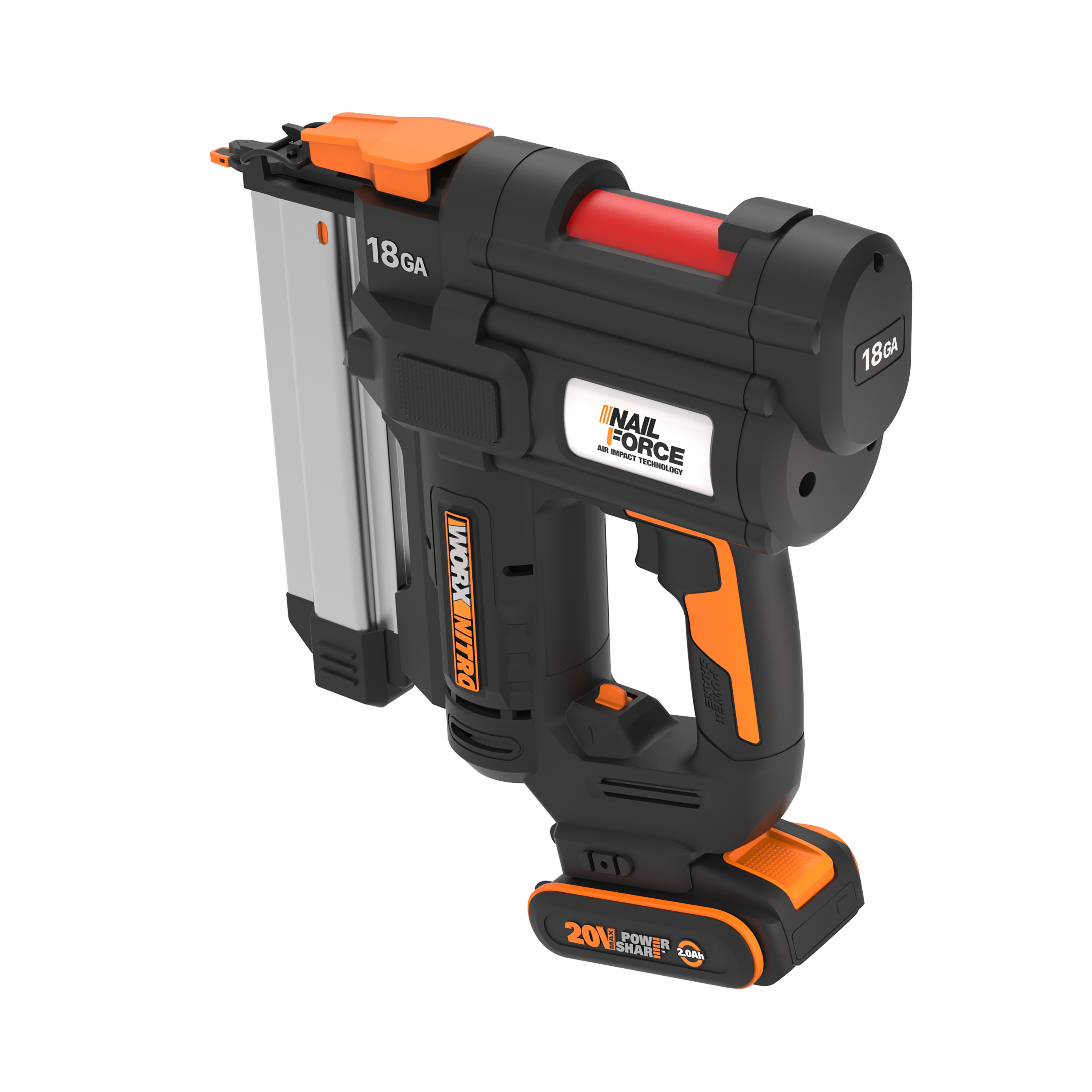 Worx WX842 - Clavadora de corona NITRO 20V (1bat 2,0Ah)