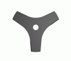 Cuchilla para desbrozadora 25,5 cm para KG163.9