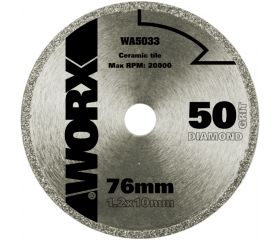 Worx WA5033 - Disco de diamante Ø76mm WX424