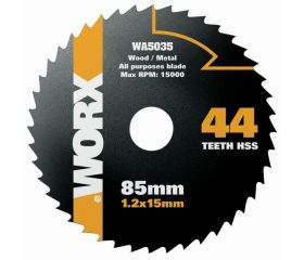 Worx WA5035 - Disco multiusos HSS Worxsaw 85mm 44T