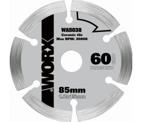 Worx WA5038 - Disco diamante Worxsaw 85mm