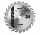 Worx WA5046 - Disco de corte madera Ø120mm 24T WX427