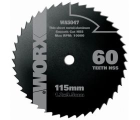Worx WA5047 - Disco multiusos Ø115mm 60T WX427