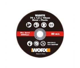 Worx WA6076.3 - 3 Discos de corte metal 76mm WX801/WX801.9