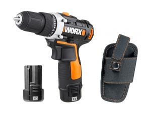 Worx WX128.3 - Taladro Atornillador 12V 2.0Ah (2 bat)