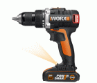 Worx WX175 - Taladro Atornillador Brushless 20V 2.0Ah (2 bat)