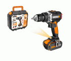 Worx WX175 - Taladro Atornillador Brushless 20V 2.0Ah (2 bat)