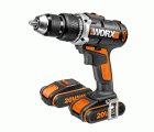 Worx WX183.1 - Taladro Atornillador 20V 2.0Ah (2 bat)
