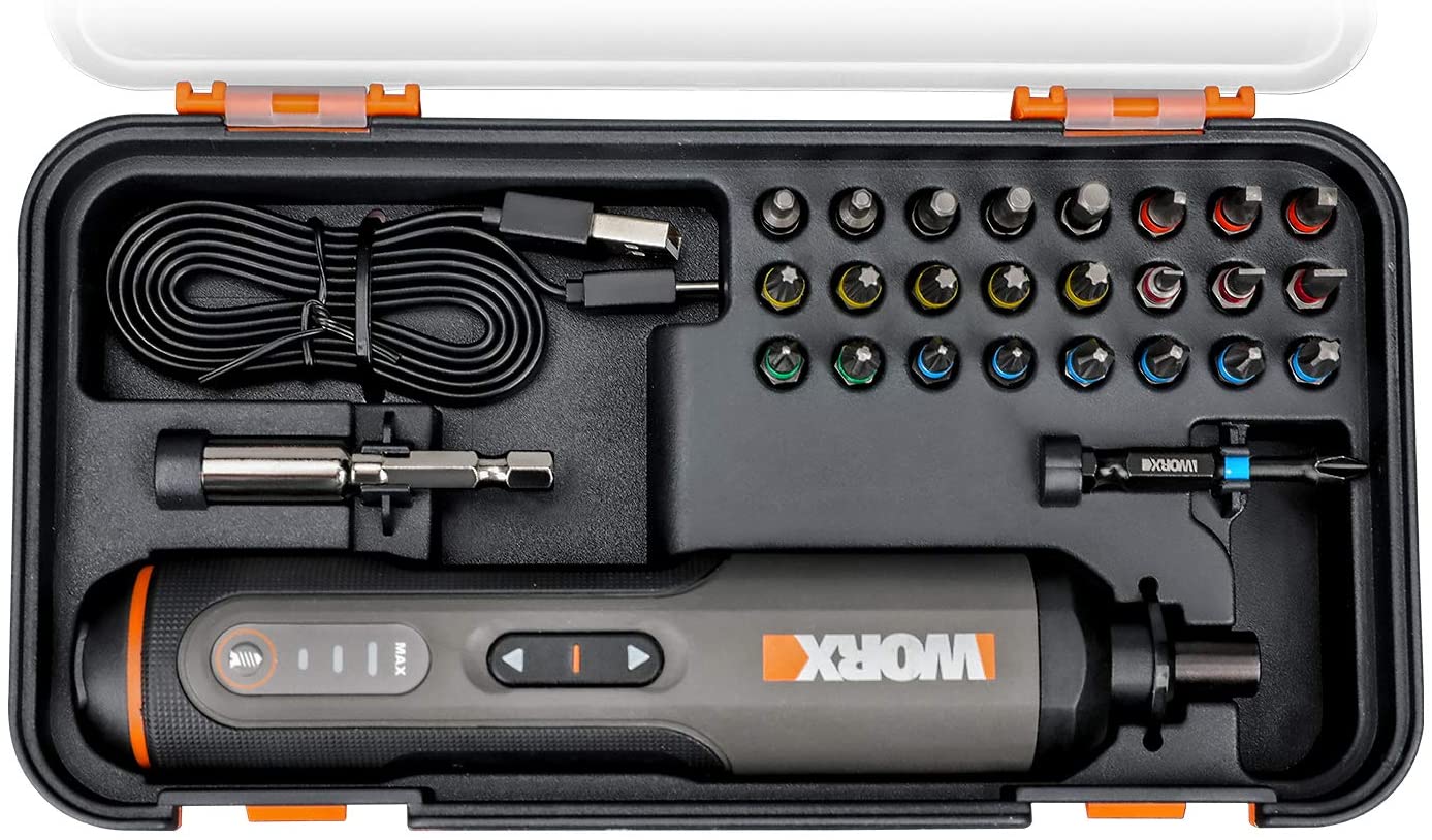 WORX Atornillador eléctrico 4V con 25 accesorios Worx