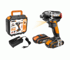 Worx WX292 - Atornillador de Impacto Brushless 20V 2.0Ah (2 bat)
