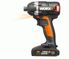 Worx WX292 - Atornillador de Impacto Brushless 20V 2.0Ah (2 bat)