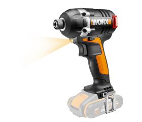 Worx WX292.9 - Atornillador de Impacto Brushless 20V (S/bat)