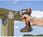 Worx WX292 - Atornillador de Impacto Brushless 20V 2.0Ah (2 bat)